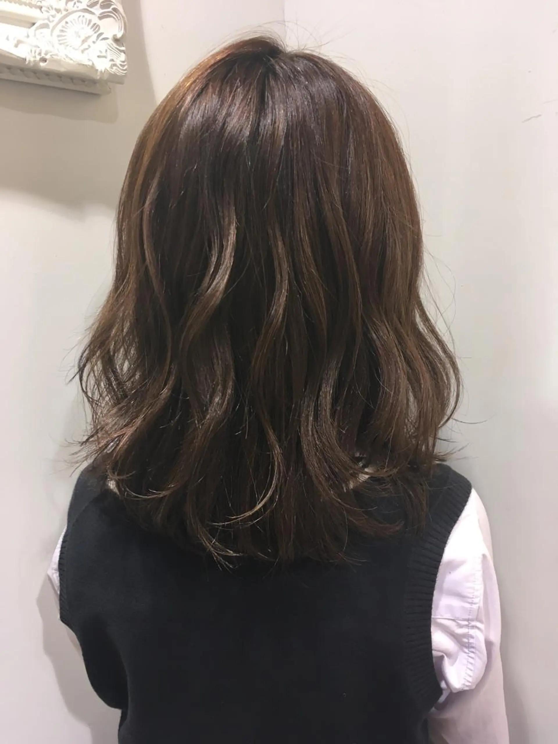 ミディアム カラー アッシュ 透明感カラー ヘアカラー 🌿椿 夢来🌿のヘアスタイル