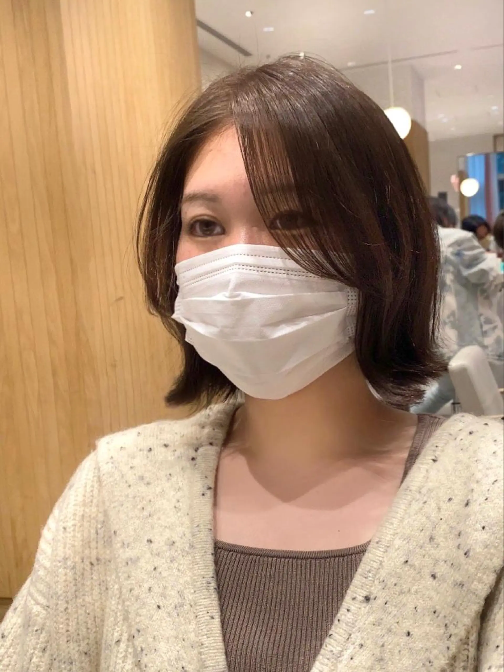 ミディアム カラー パーマ ヘアアレンジ カット ヘアカラー トリートメント ヘアセット 小野寺瑞希 /最小顔カットのヘアスタイル