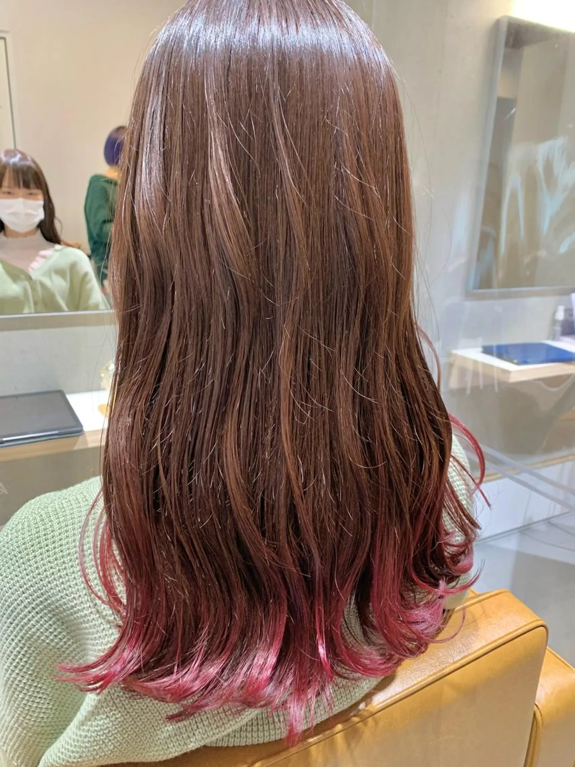 ロング カラー カット ヘアカラー 美髪矯正×艶カラー /中村勇太のヘアスタイル