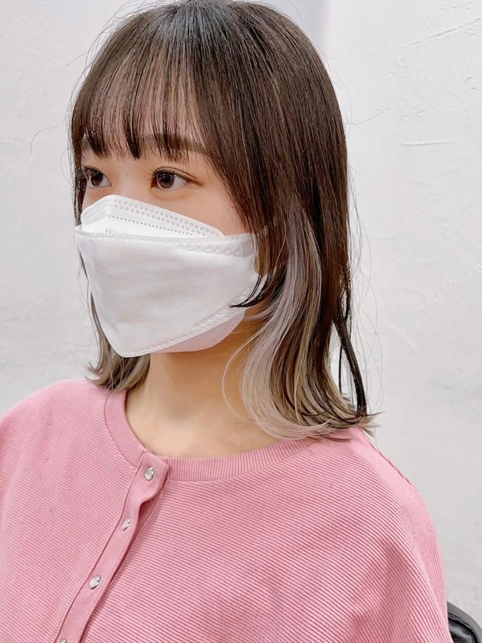 ミディアム カラー カット ヘアカラー トリートメント ブリーチダブルカラー 【koide】のヘアスタイル