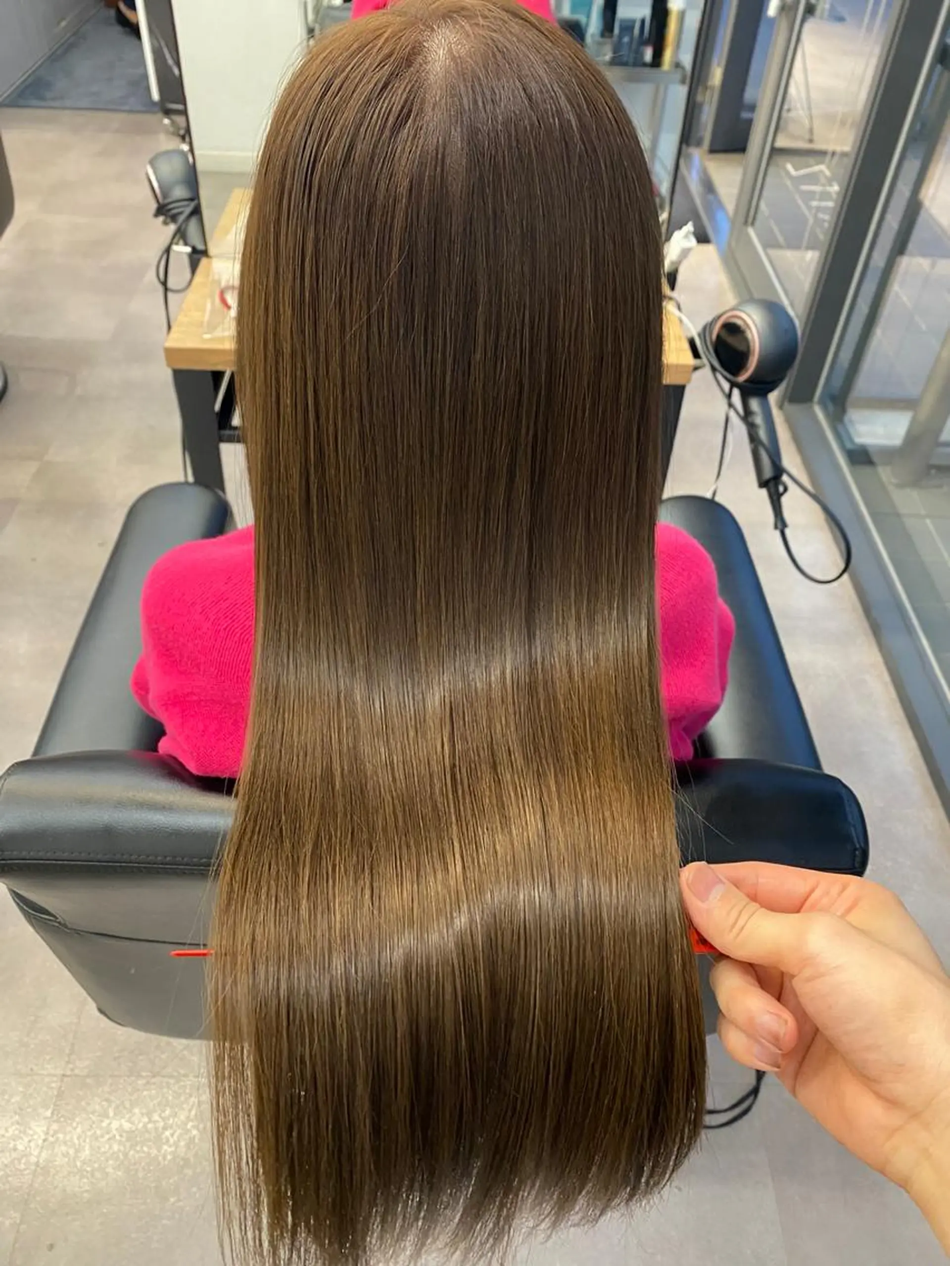 ロング 髪質改善 カット 縮毛矯正 トリートメント ヘアセット RITZ所属・✨似合わせカラー 阿部賢✨のヘアスタイル