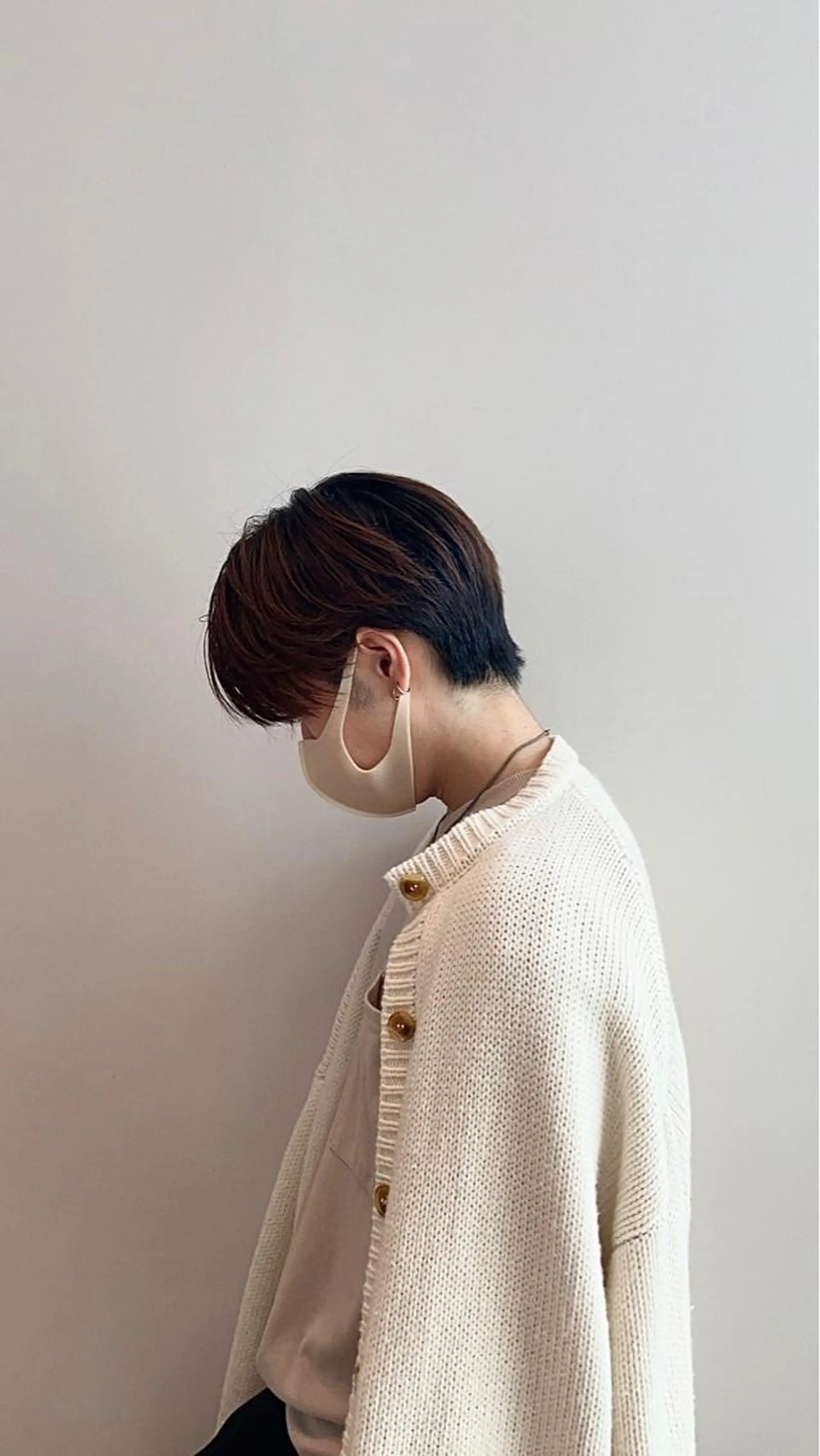 ショート メンズ センターパート メンズ韓国風 ハンサムショート 韓国風ヘア ショートヘア トリートメント メンズカット✂ レベッカ寺西優真のヘアスタイル