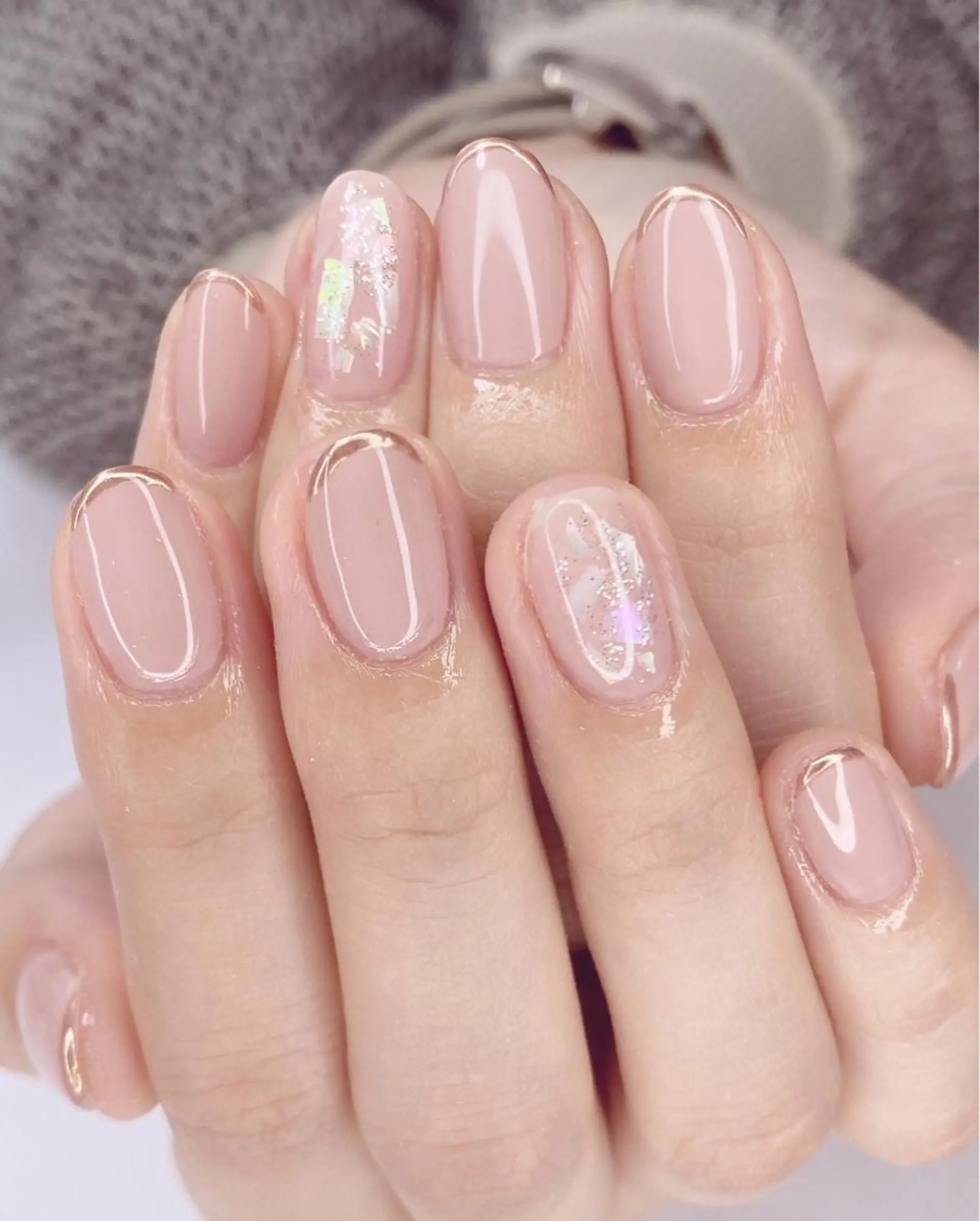 ネイル アートネイル オーロラネイル 桜ネイル クリアネイル フレンチネイル Nail Salon ertiのネイルデザイン