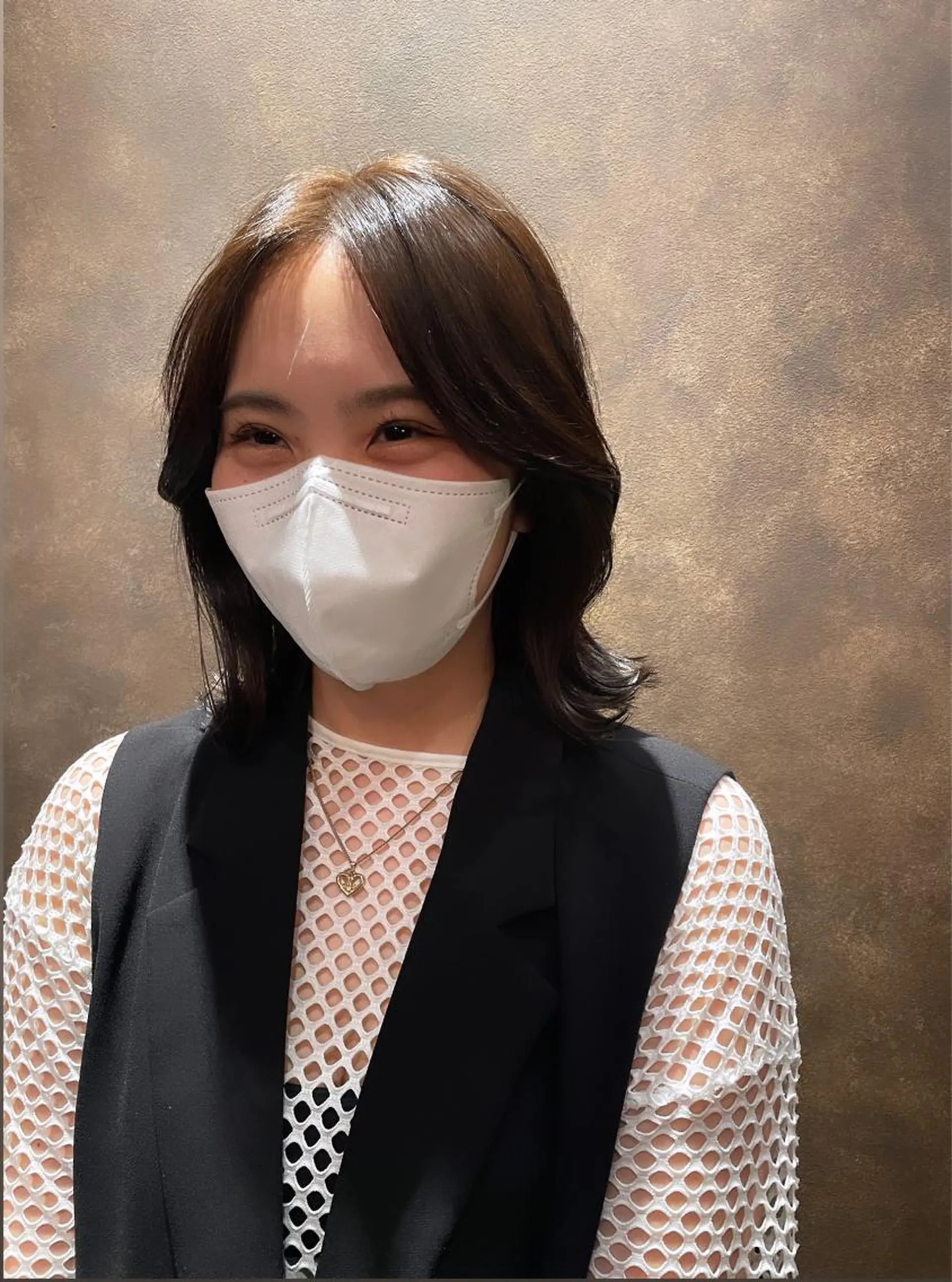 ミディアム カラー ヘアカラー MINXshibuya所属・レイヤー/艶髪/ 透明感/千葉詩優のヘアスタイル