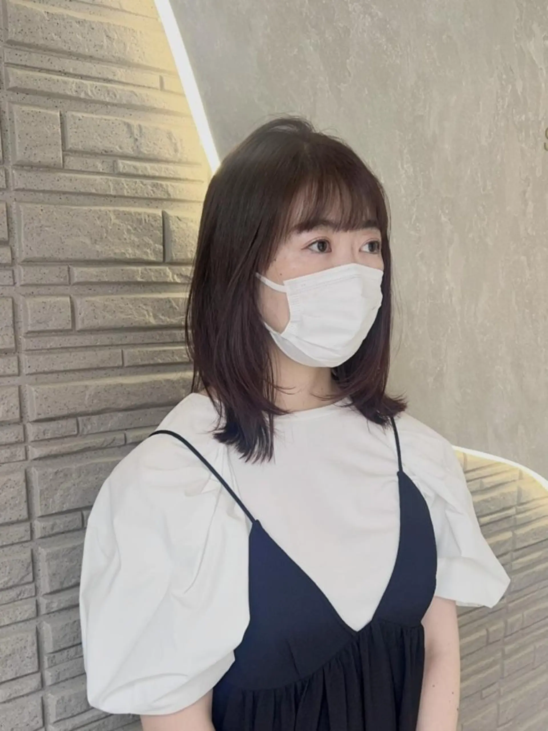 ミディアム カラー ブラウンカラー オレンジ オレンジブラウン レイヤーカット Nao ナオのヘアスタイル