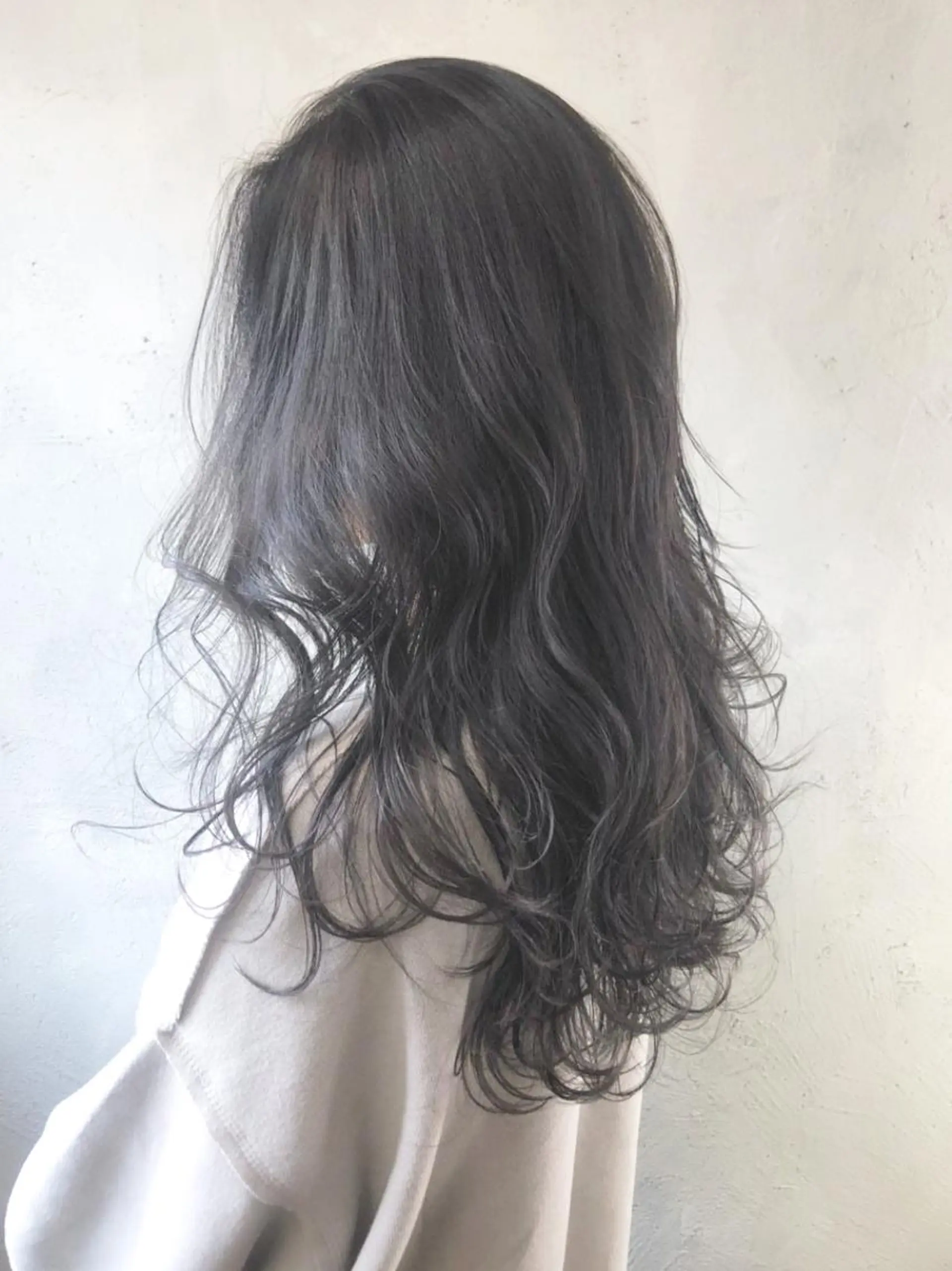 セミロング カラー パーマ ヘアアレンジ グレージュ ITbyALBUM 中野店のヘアスタイル