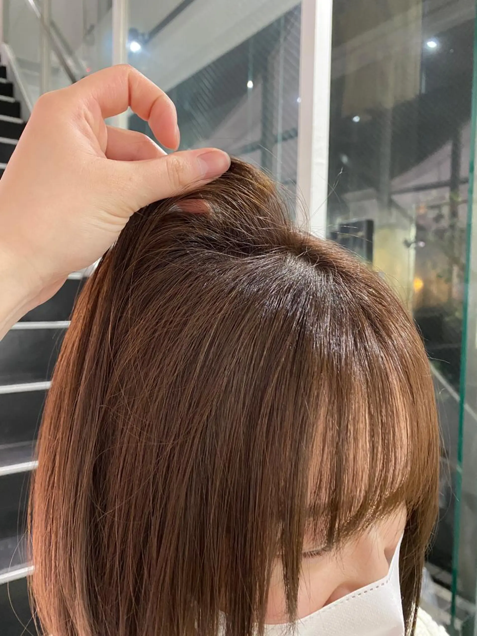 ショート カラー ベージュカラー とびまつ /ショート/脱白髪染のヘアスタイル