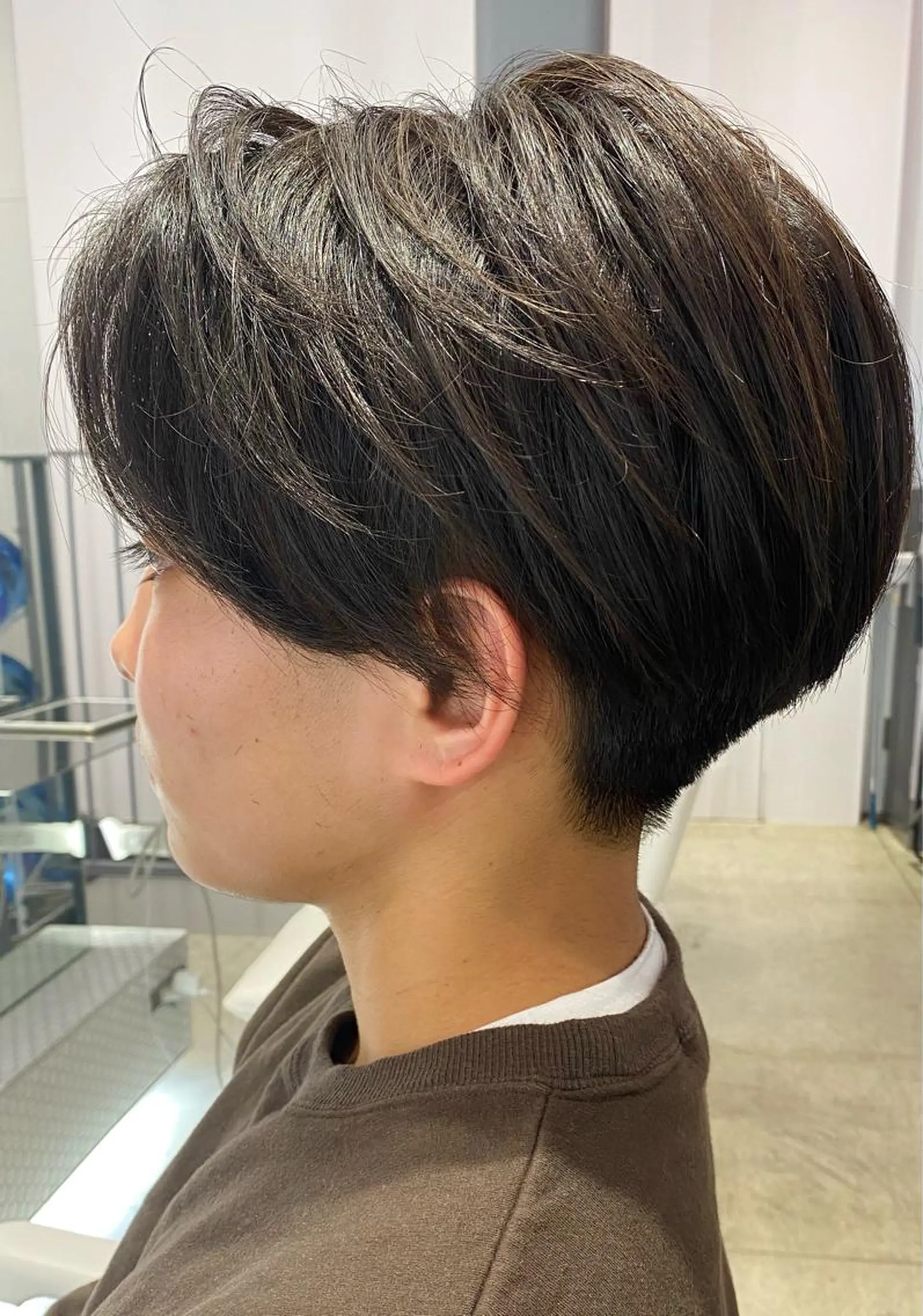 ショート メンズ GO TODAY SHAiRE SALON  本店所属・白髪ぼかし 髪質改善カラーESAのヘアスタイル
