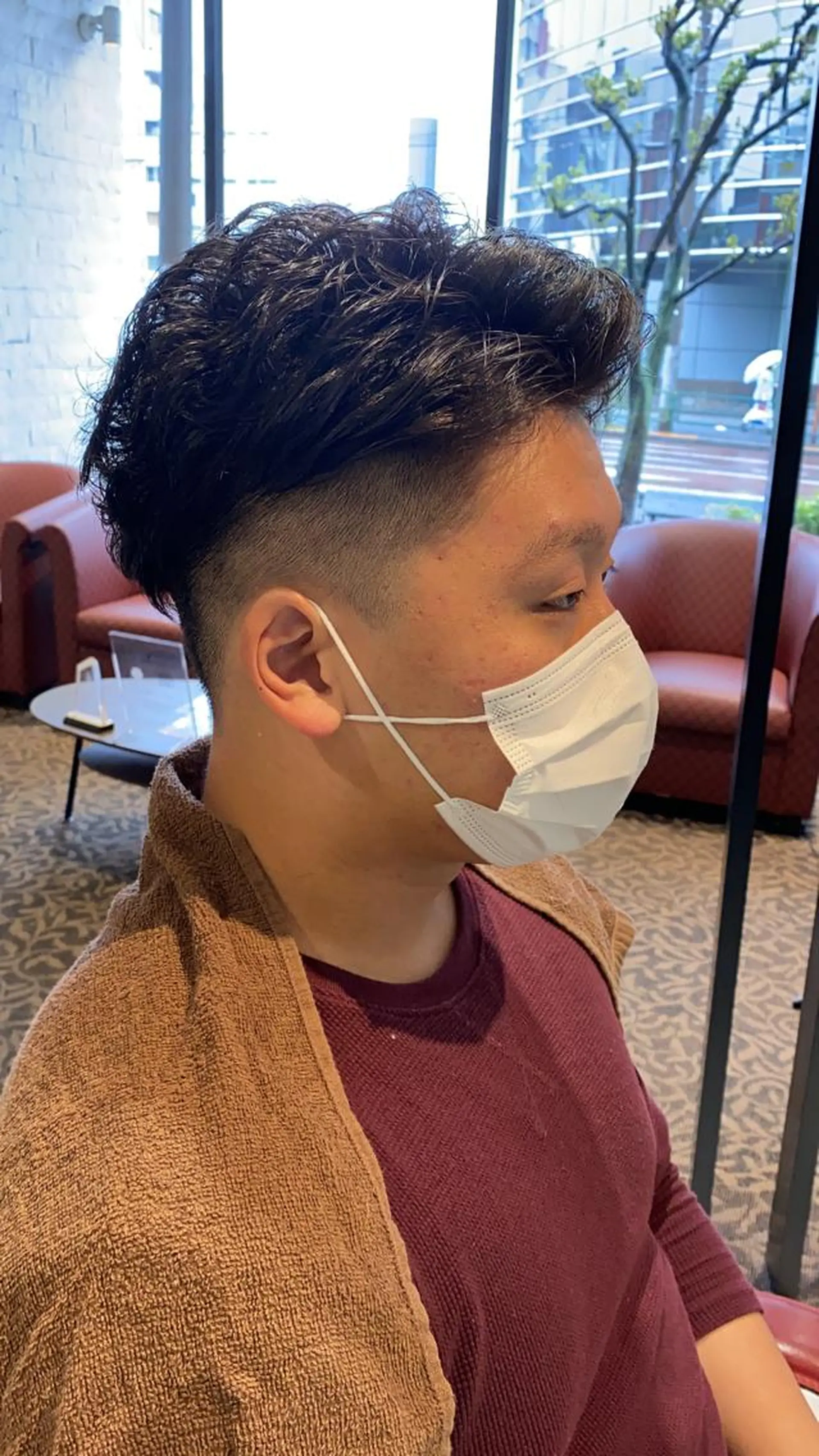 パーマ メンズ トリートメント ヘッドスパ ヘアセット 艶髪&韓国風パーマ は是非⭐︎新島英猛のヘアスタイル
