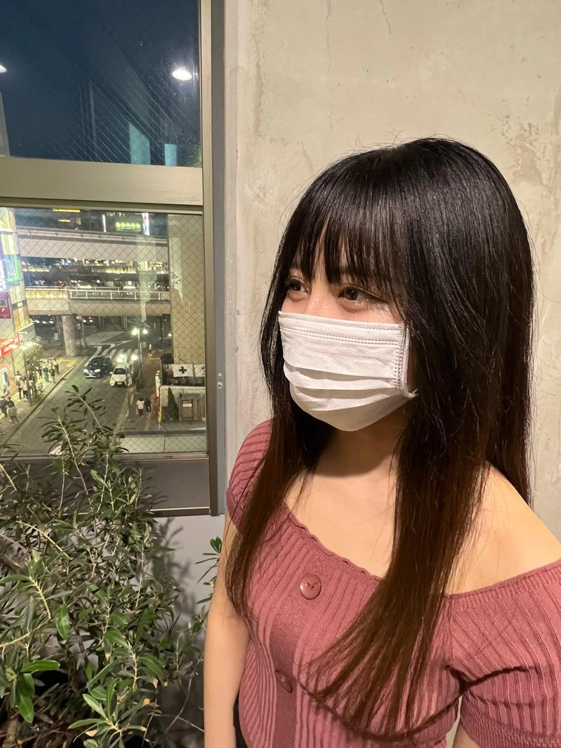 セミロング カラー ダン/メンズ/ 顔周り×透明感カラーのヘアスタイル