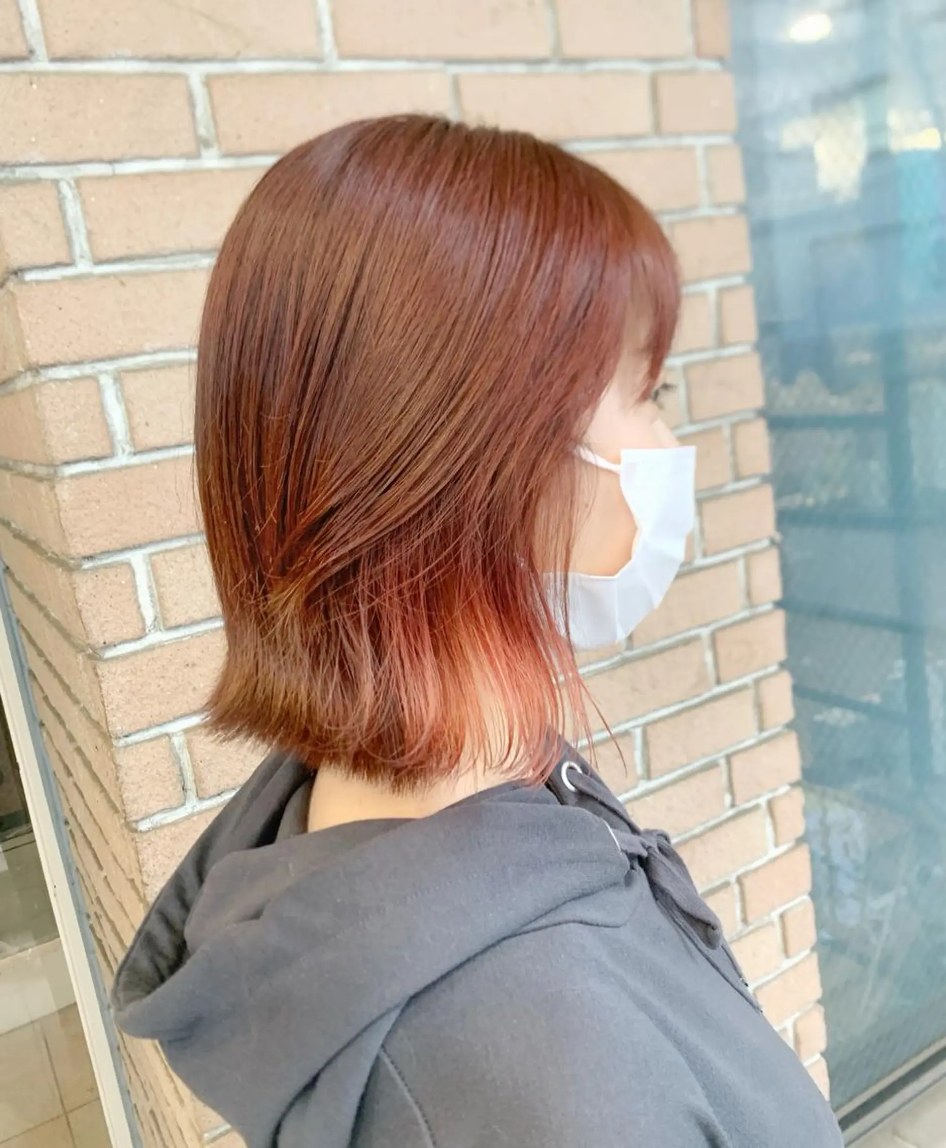 ミディアム カラー ヘアアレンジ ブリーチ ピンクカラー🩷 ヘアセットＮＯ.1のヘアスタイル