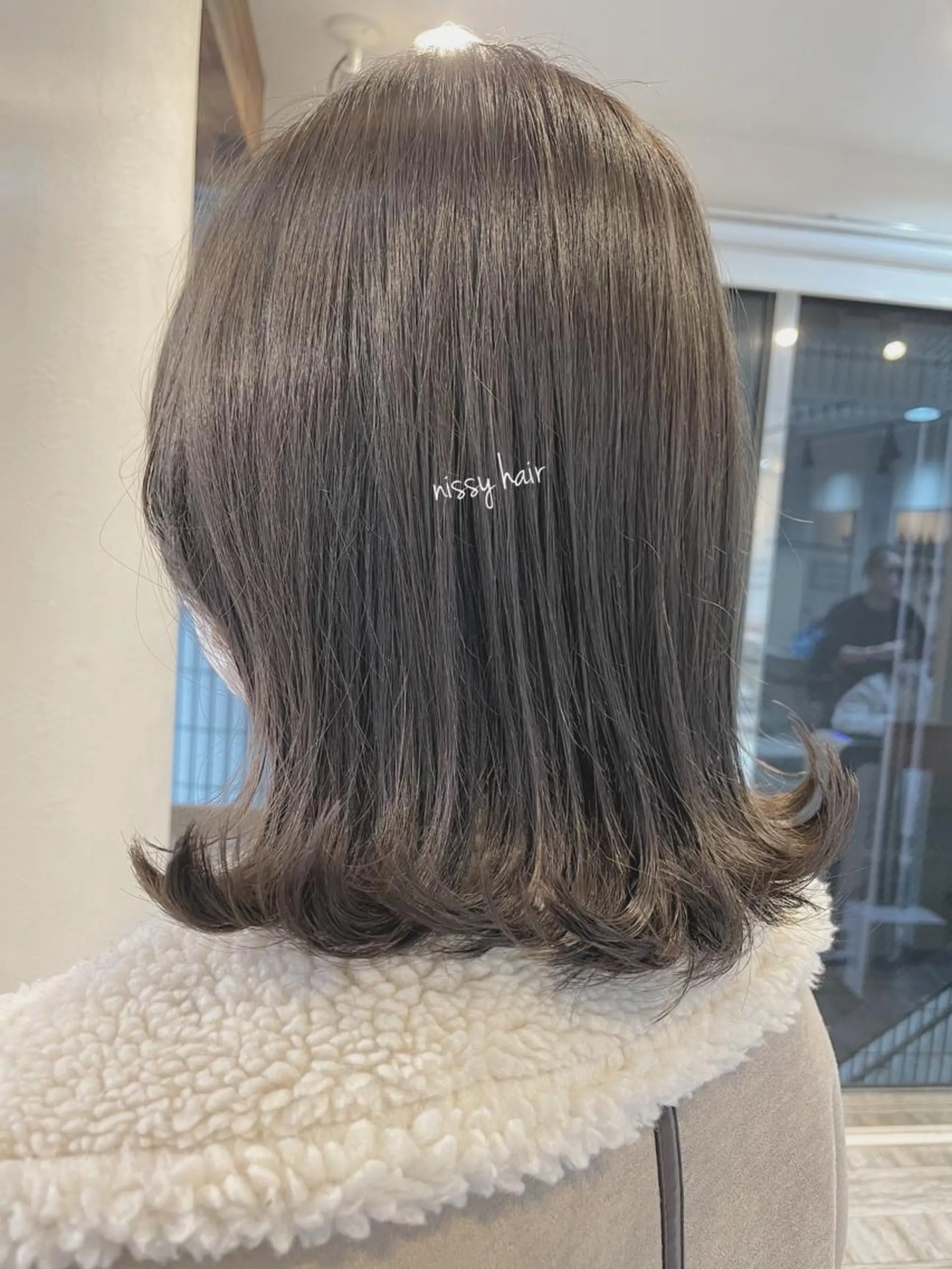 ショート カラー アッシュ ベージュカラー ブルーカラー ブルーグレー ブルーグレージュ ヘアカラー トリートメント 【垢抜け大人髪】 TIARA西山のヘアスタイル