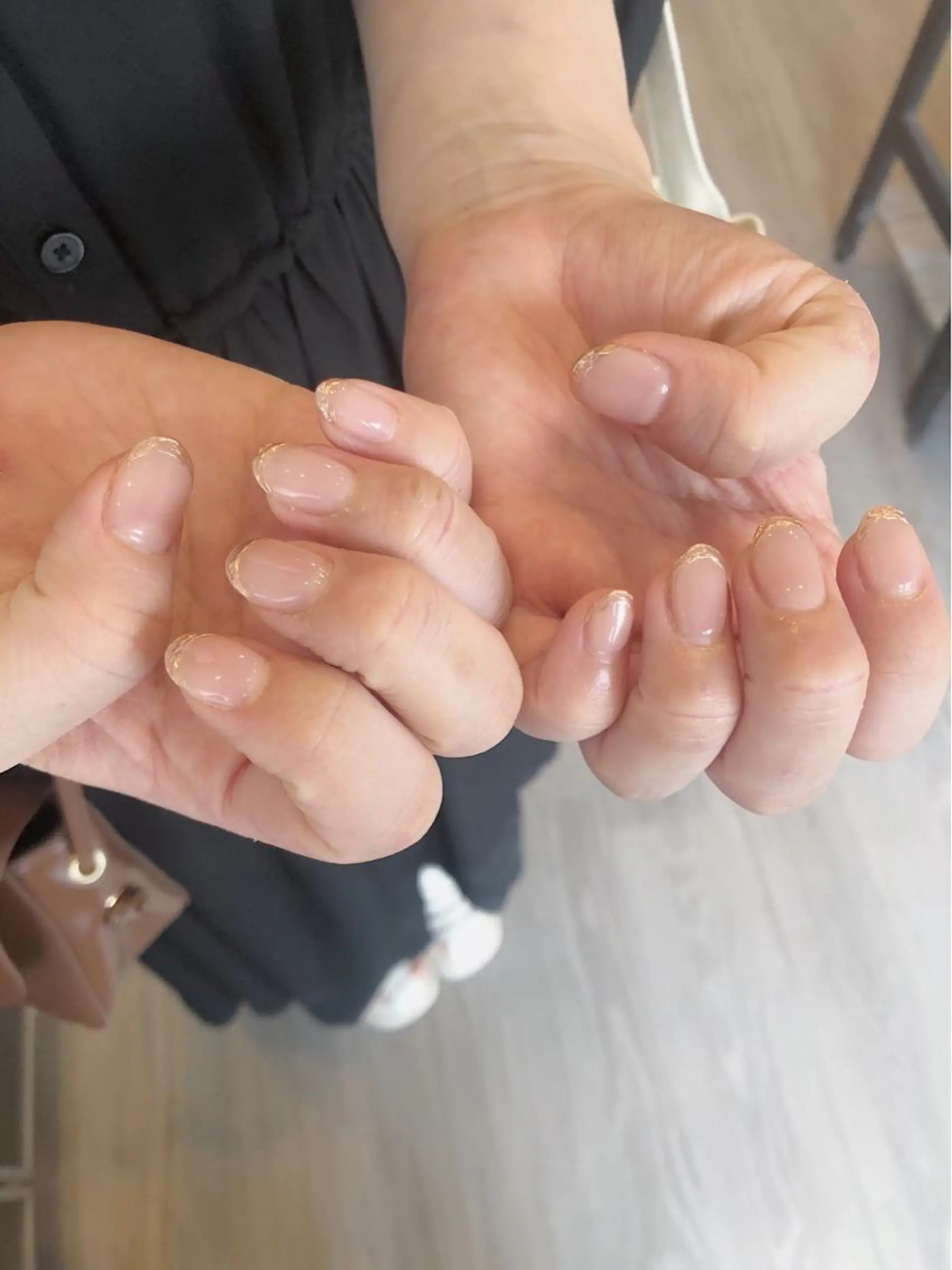 ネイル フレンチネイル ミラーネイル ワンカラーネイル ショートネイル シンプルネイル ハンドネイル プーモワベリー ♡のネイルデザイン