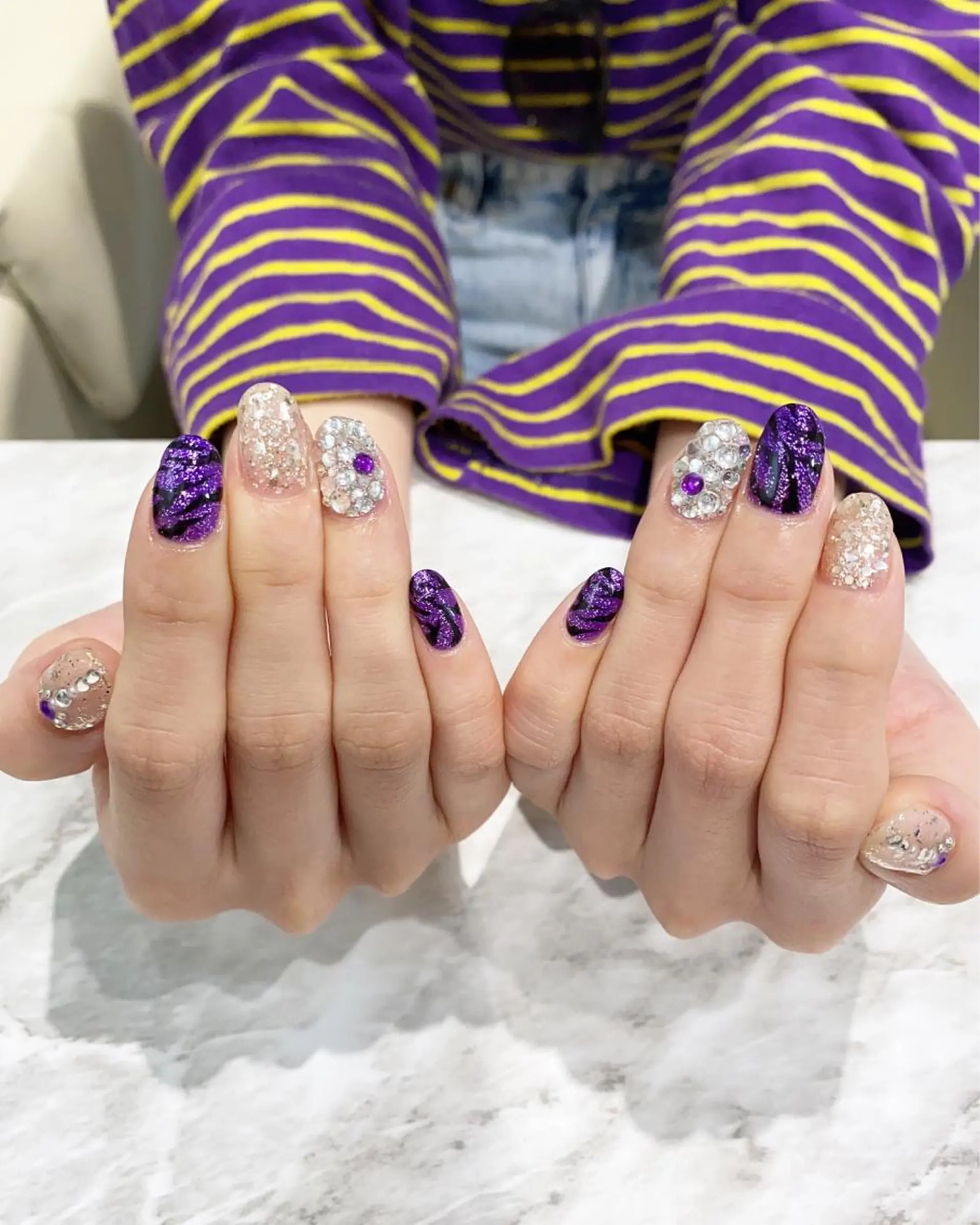 ネイル アニマル柄 ハンドネイル フットネイル ハンドケア nail salon  AlgeTy所属・✴︎:.｡. MAKI.｡.:✴︎のネイルデザイン