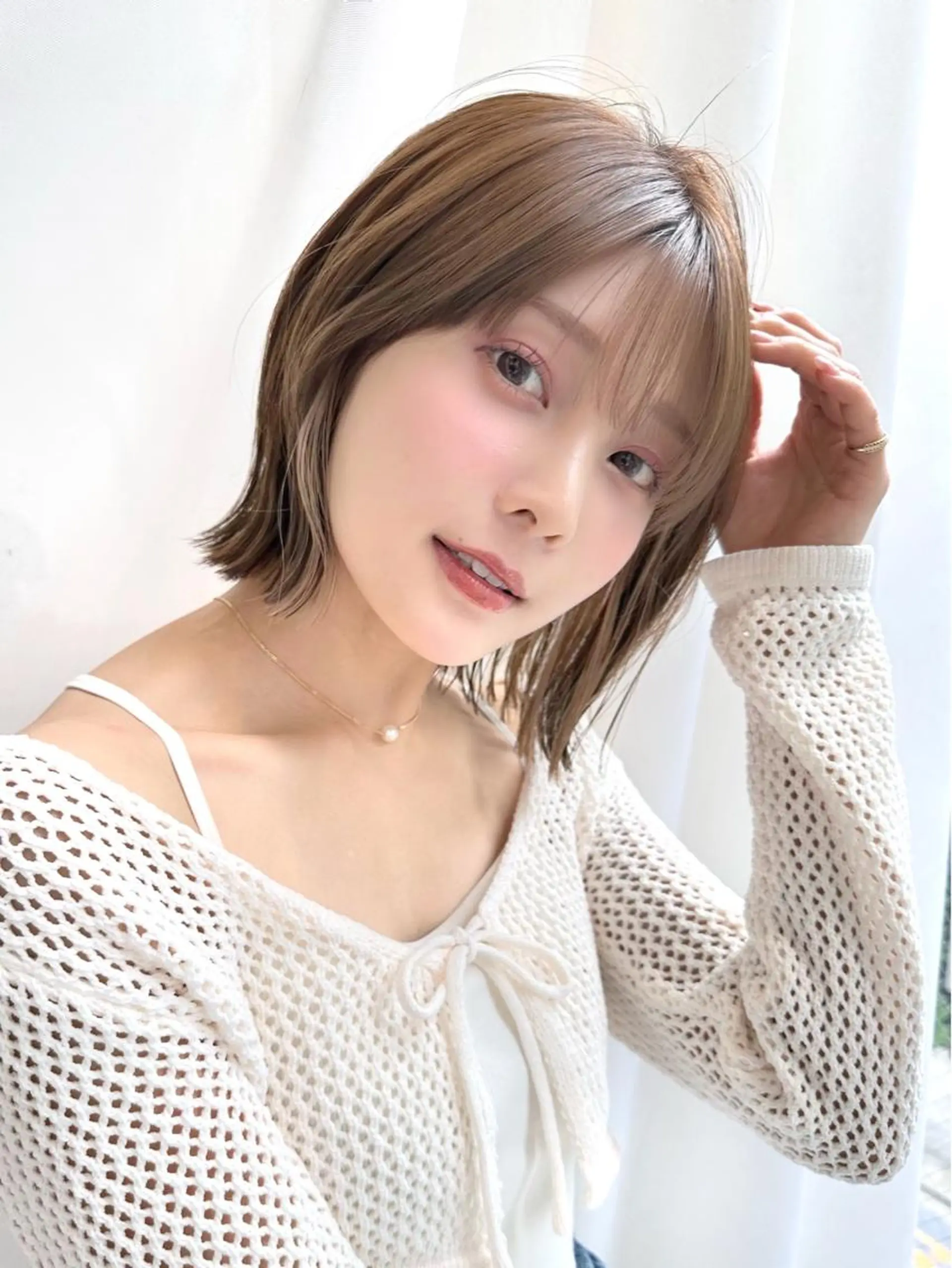 ミディアム カラー パーマ ヘアアレンジ レイヤーカット/ボブ /縮毛矯正✨大輝のヘアスタイル