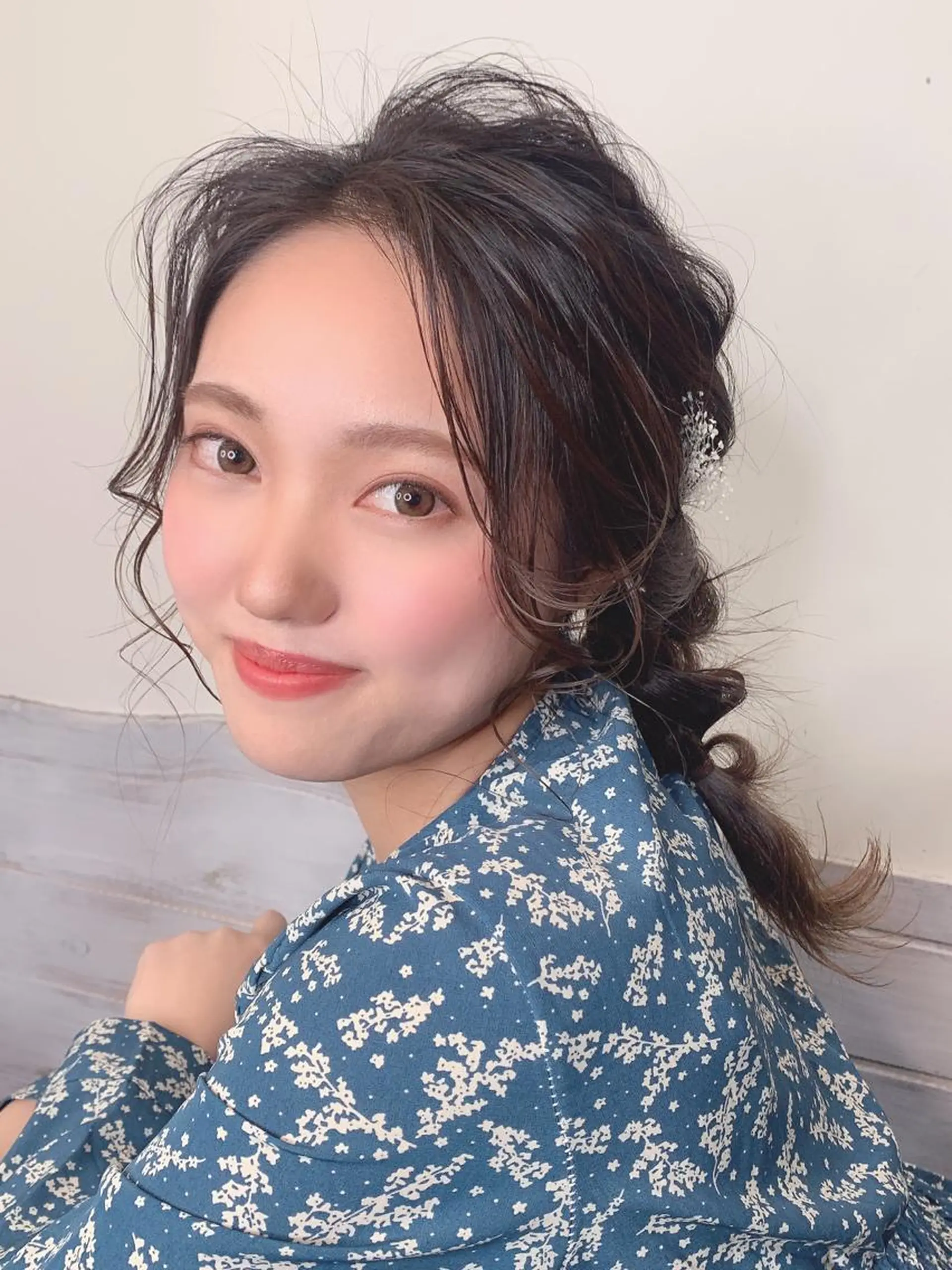 セミロング ヘアアレンジ 櫛部洸貴/ 髪質改善カラーのヘアスタイル