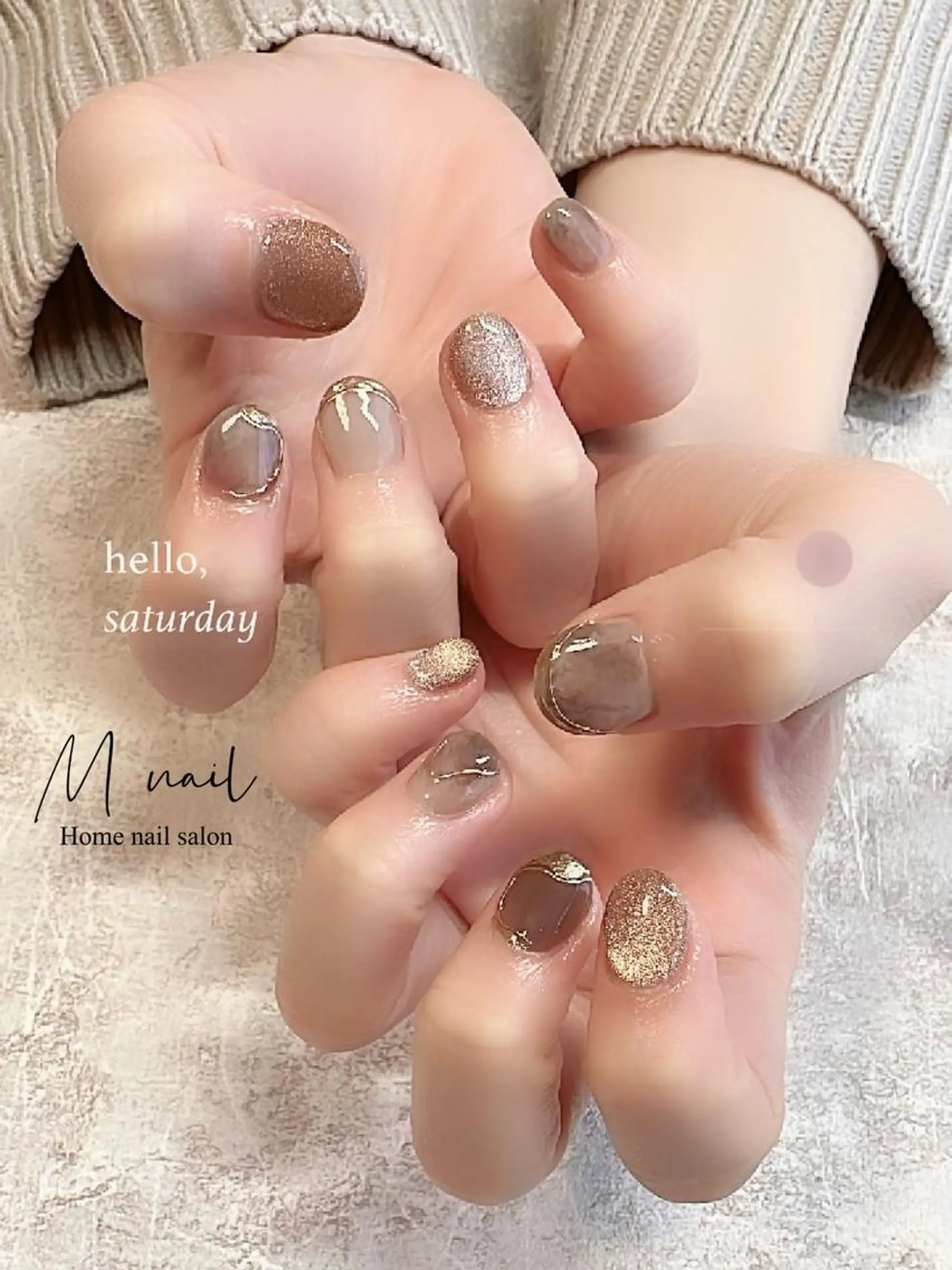 ネイル ハンドネイル Home salon M nailのネイルデザイン