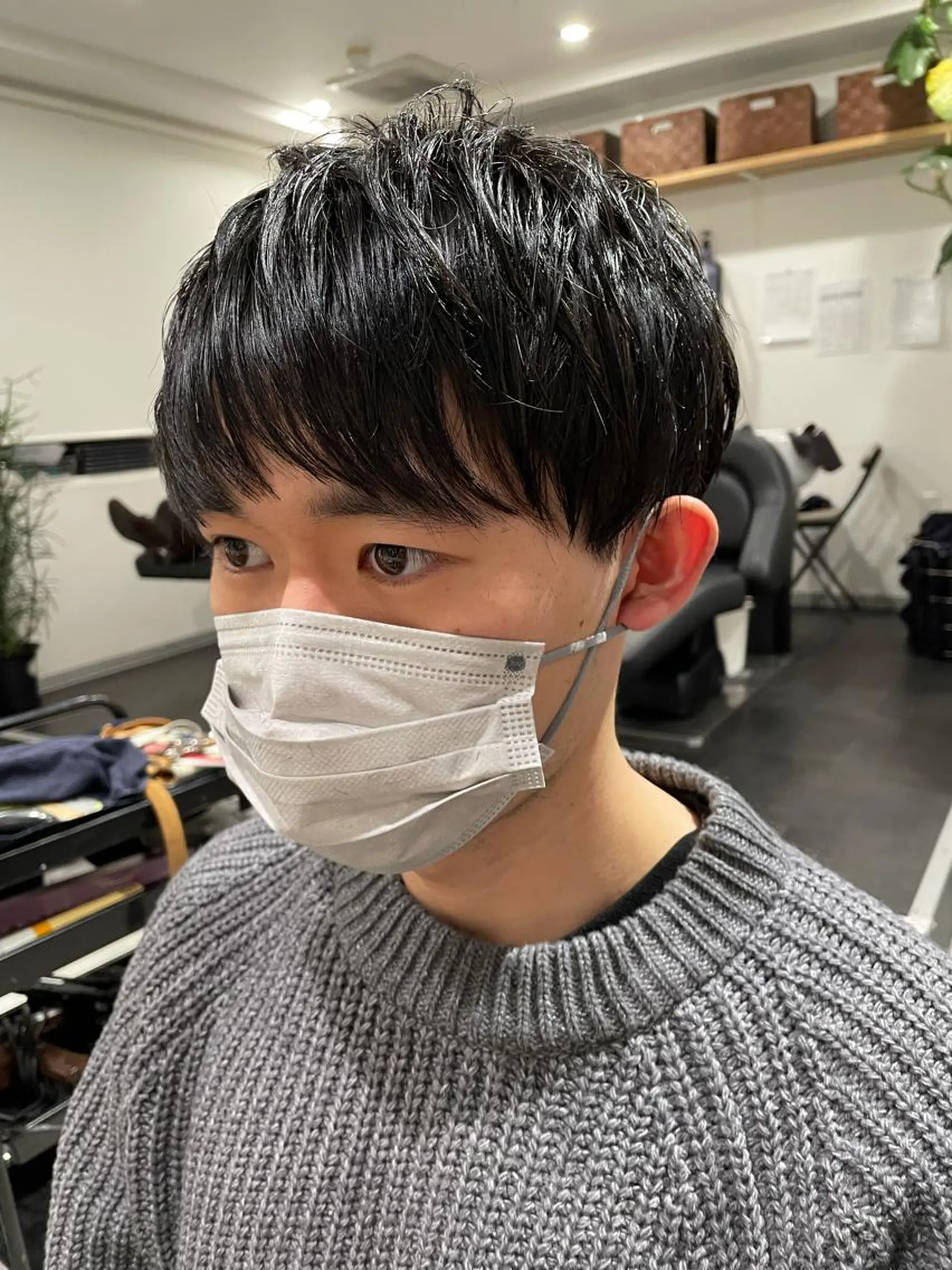 ショート メンズ マッシュ カット 京都美容師 塩のヘアスタイル