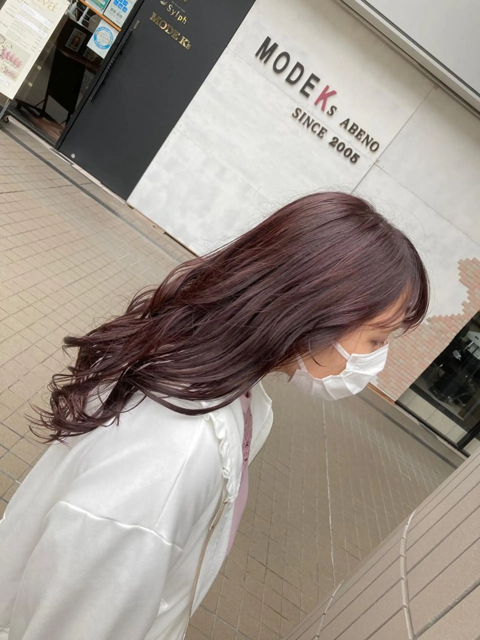 セミロング カラー ラベンダーカラー ラベンダーピンク ピンクカラー SHAFT Ieiriのヘアスタイル