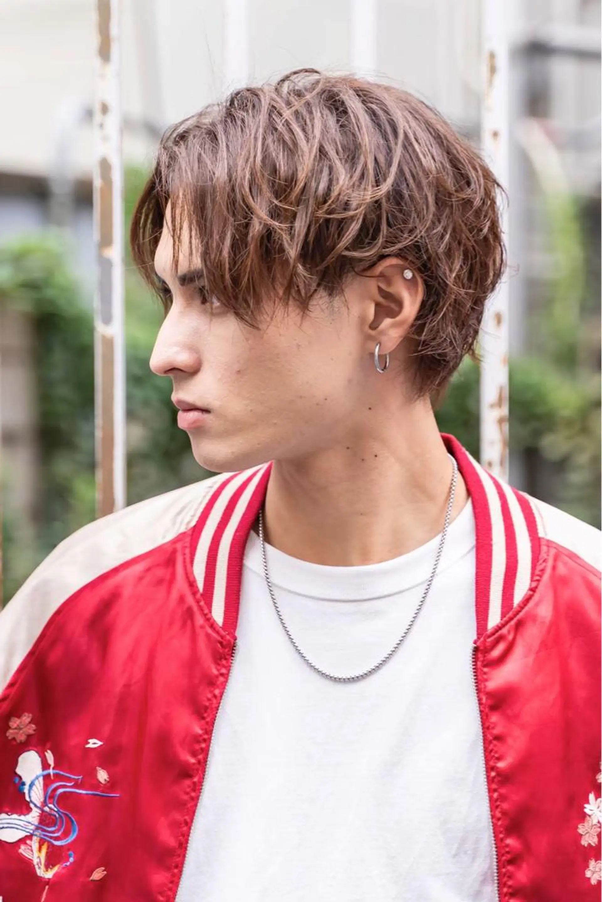 パーマ メンズ カット パーマ グレージュカラー🤎 mai🤎のヘアスタイル