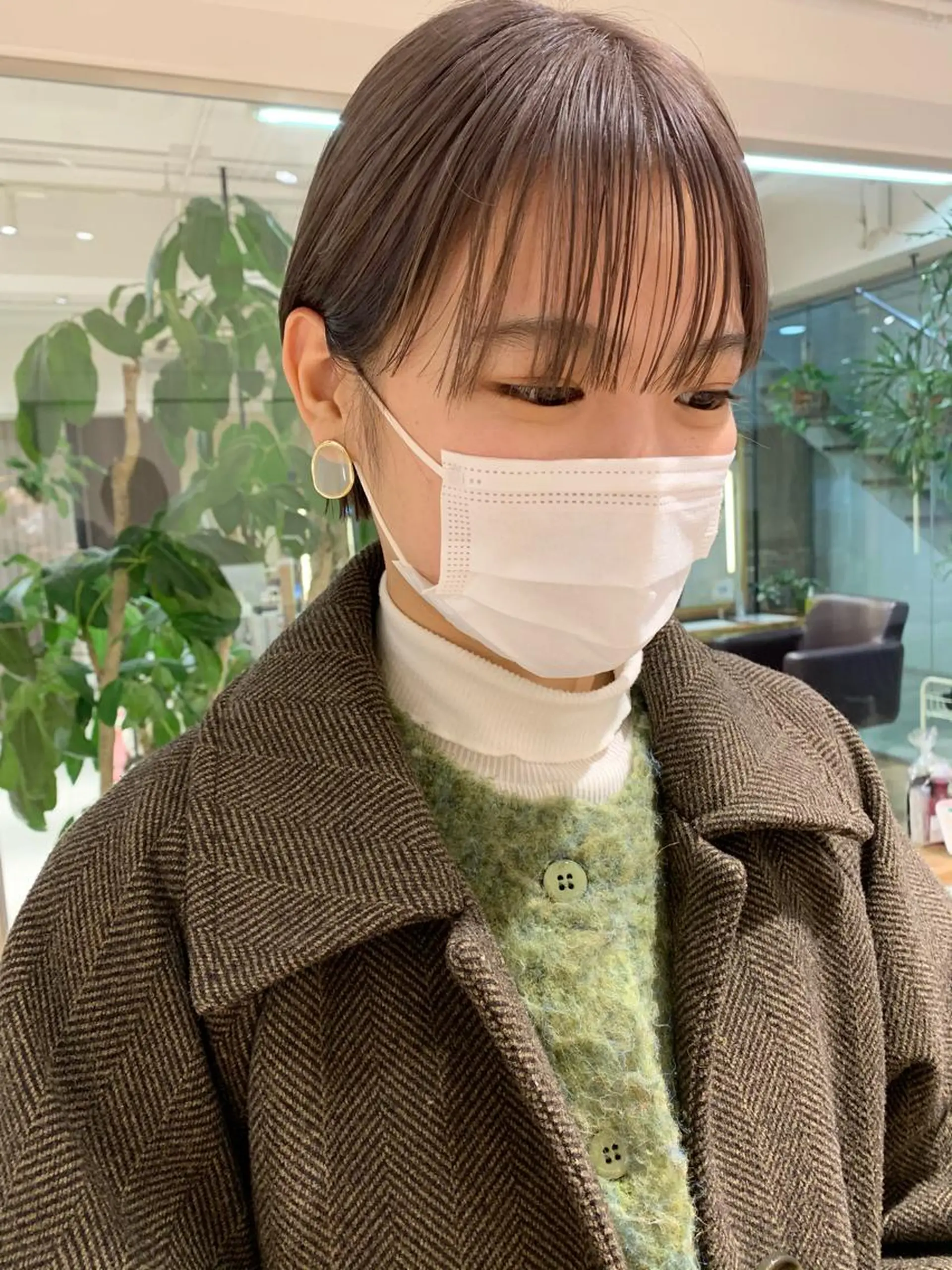 ショート カラー ヘアアレンジ アイブロウ ベージュカラー ブリーチ 🌿ニュアンスパーマ /ショート淳平のヘアスタイル