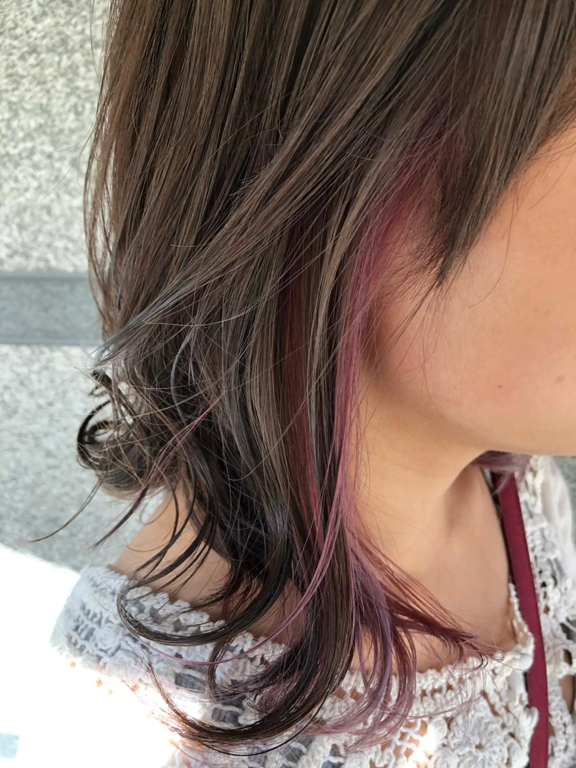 ミディアム カラー ブリーチ ケアブリーチ イヤリングカラー インナーカラー ヘアカラー sweetroom茅ヶ崎南口店所属・∮フェードスタイル∮ 加藤嘉陛のヘアスタイル