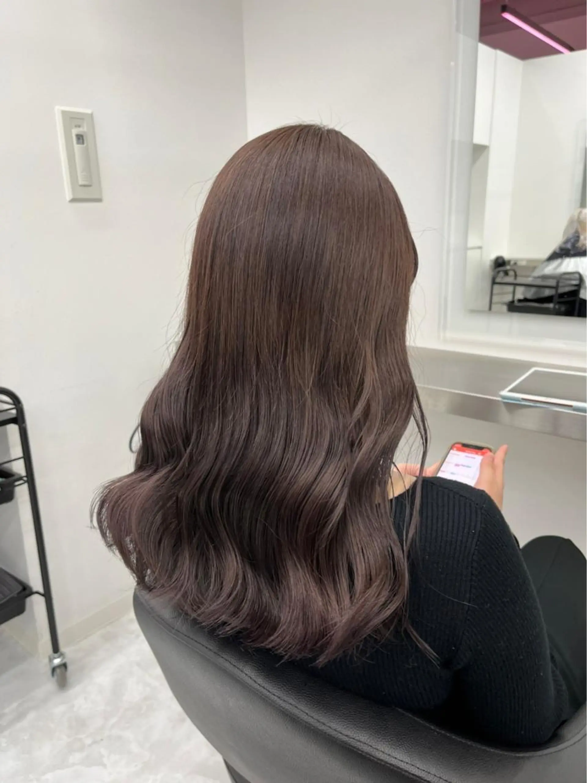 ミディアム ヘアカラー トリートメント ヘッドスパ ヘアセット 大人っぽ上品🤍韓国 レイヤー🤍ふうがのヘアスタイル