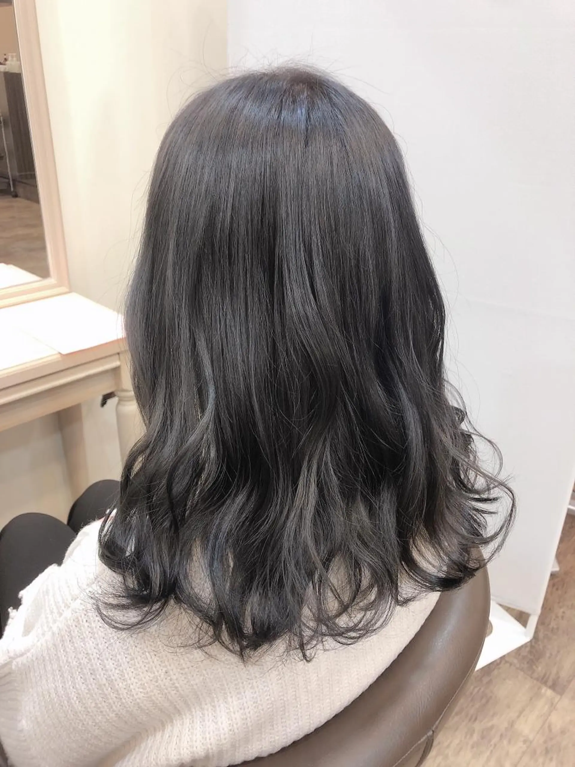 セミロング カラー グレージュ ヘアカラー メンズパーマ🌀/ 中村郁未のヘアスタイル