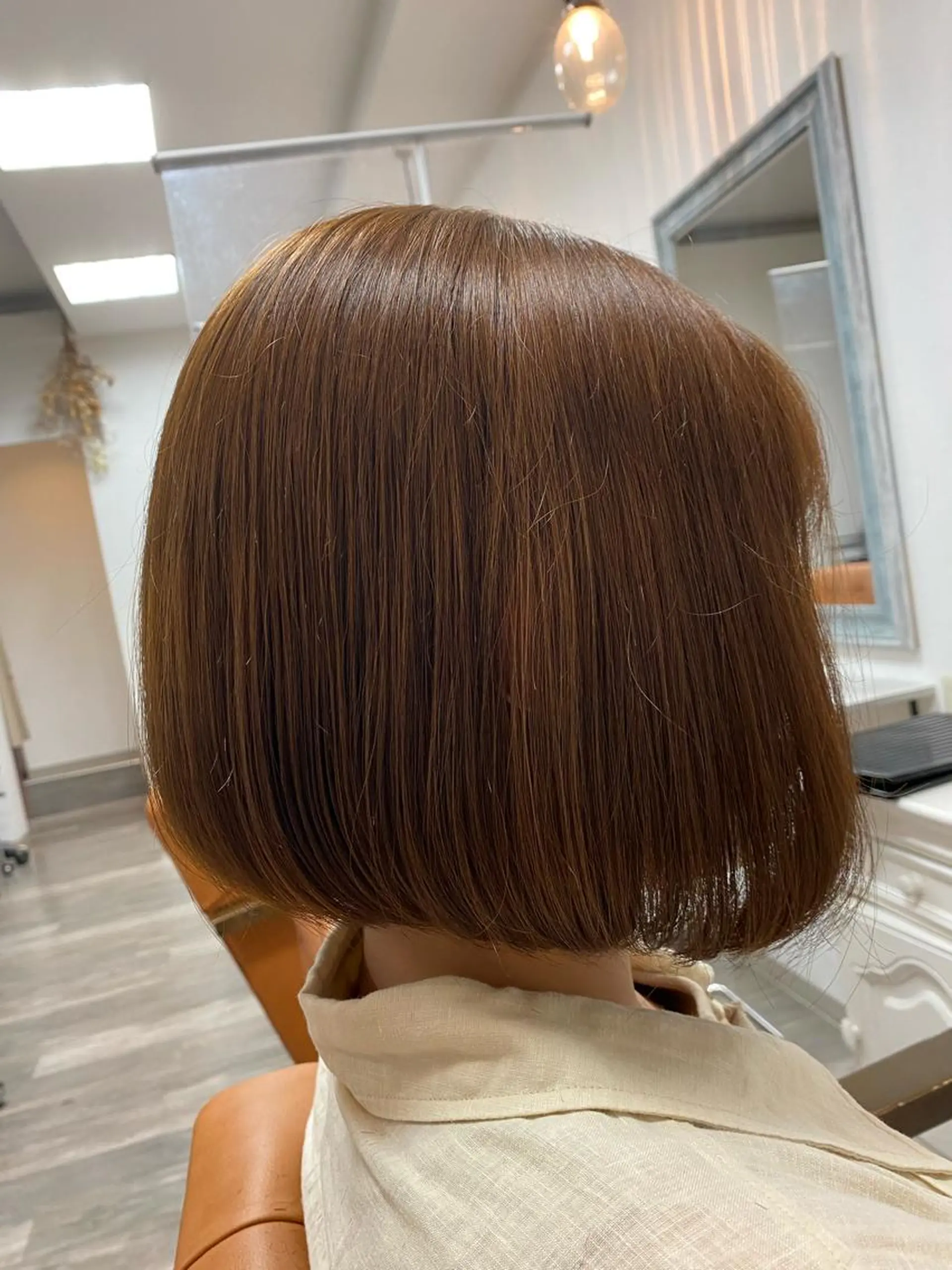 ショート カット ヘアカラー トリートメント 顔まわりカット/金山 /大園芽依のヘアスタイル