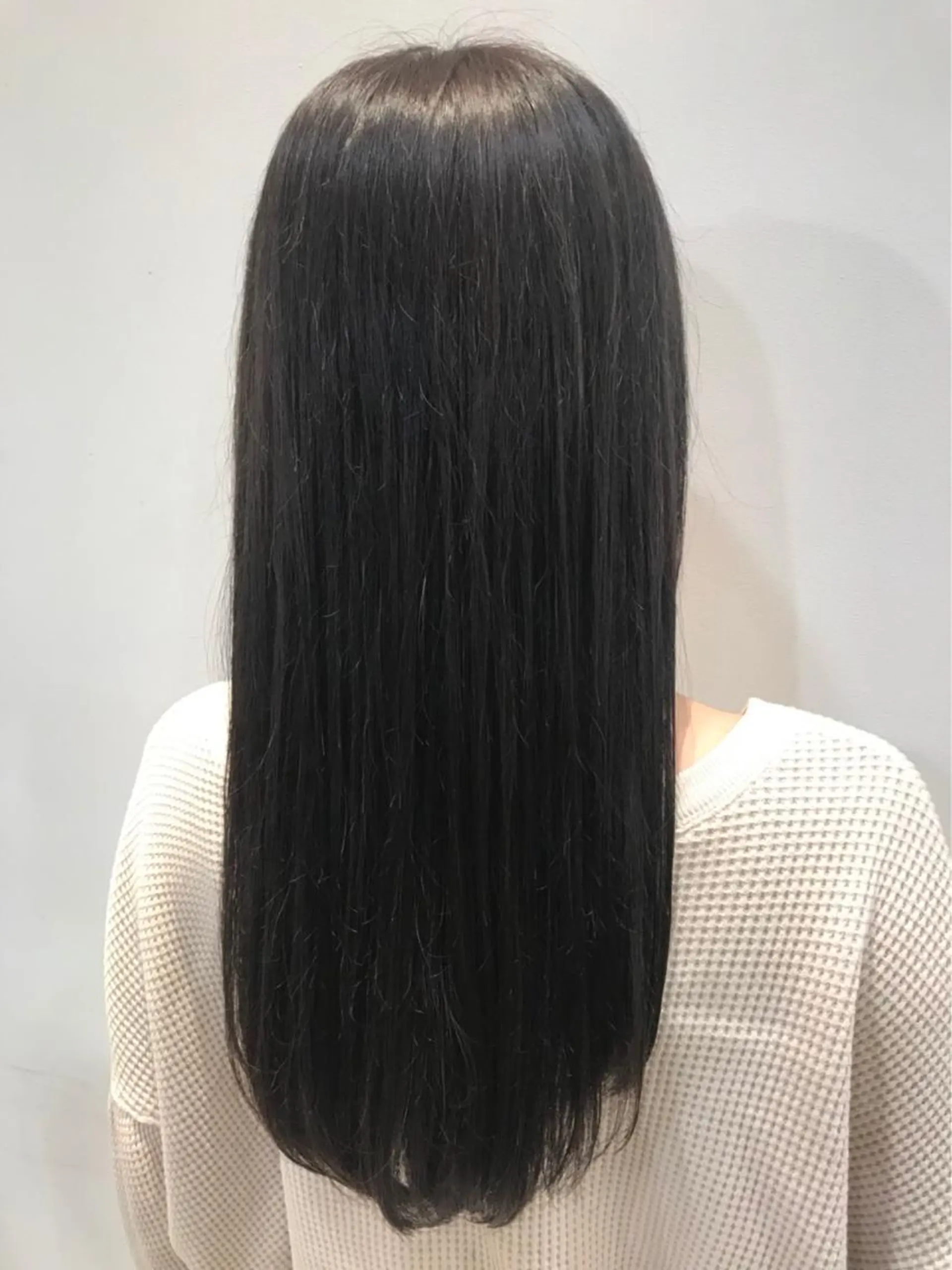 ロング カラー アッシュ カット 縮毛矯正 トリートメント 坂田 友梨奈のヘアスタイル