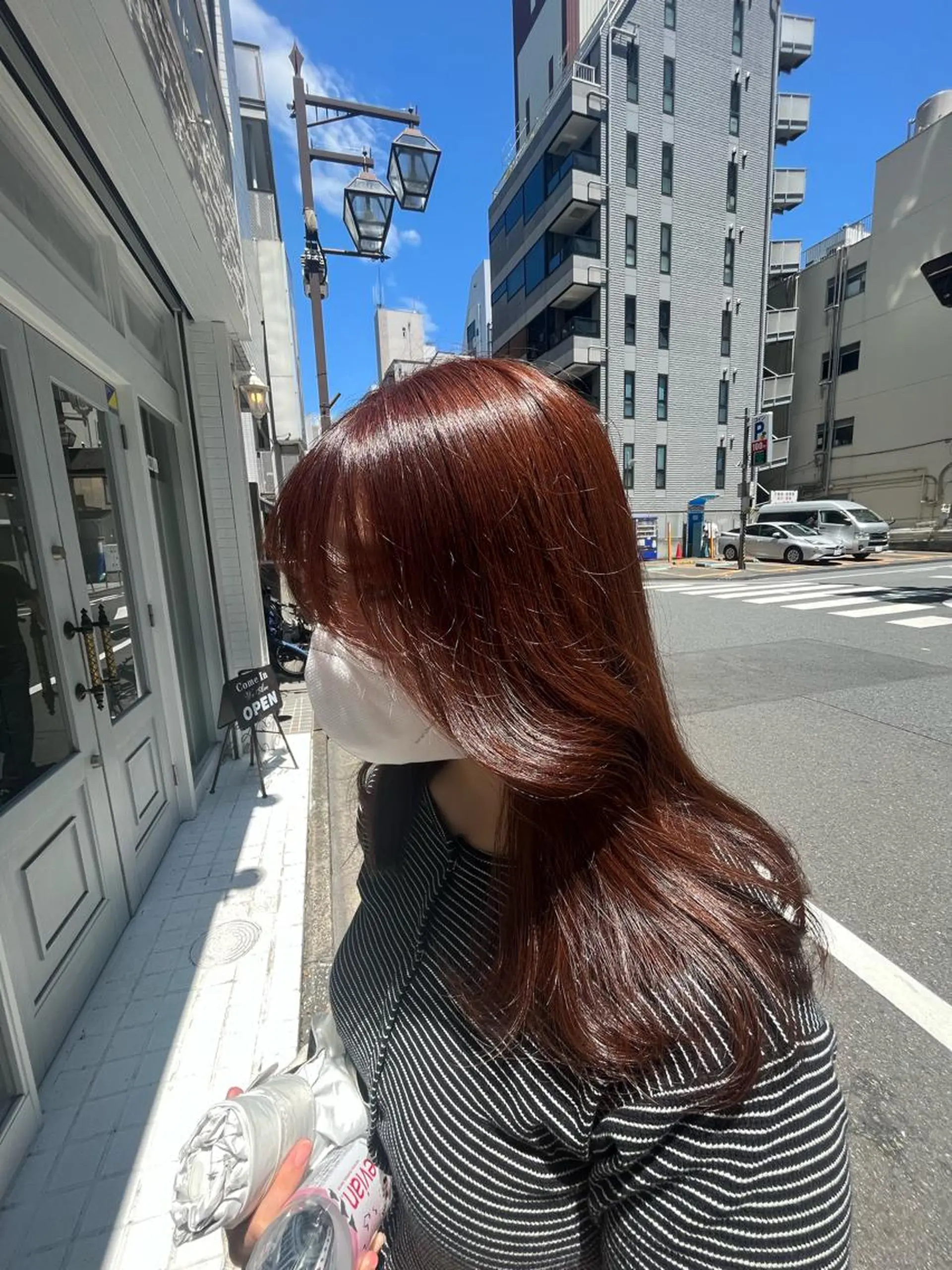 ロング カラー ブラウンカラー オレンジ オレンジブラウン トリートメント DEFI所属・ブリーチ／ヘアメ募集 ʟᴇɪ.れいのヘアスタイル