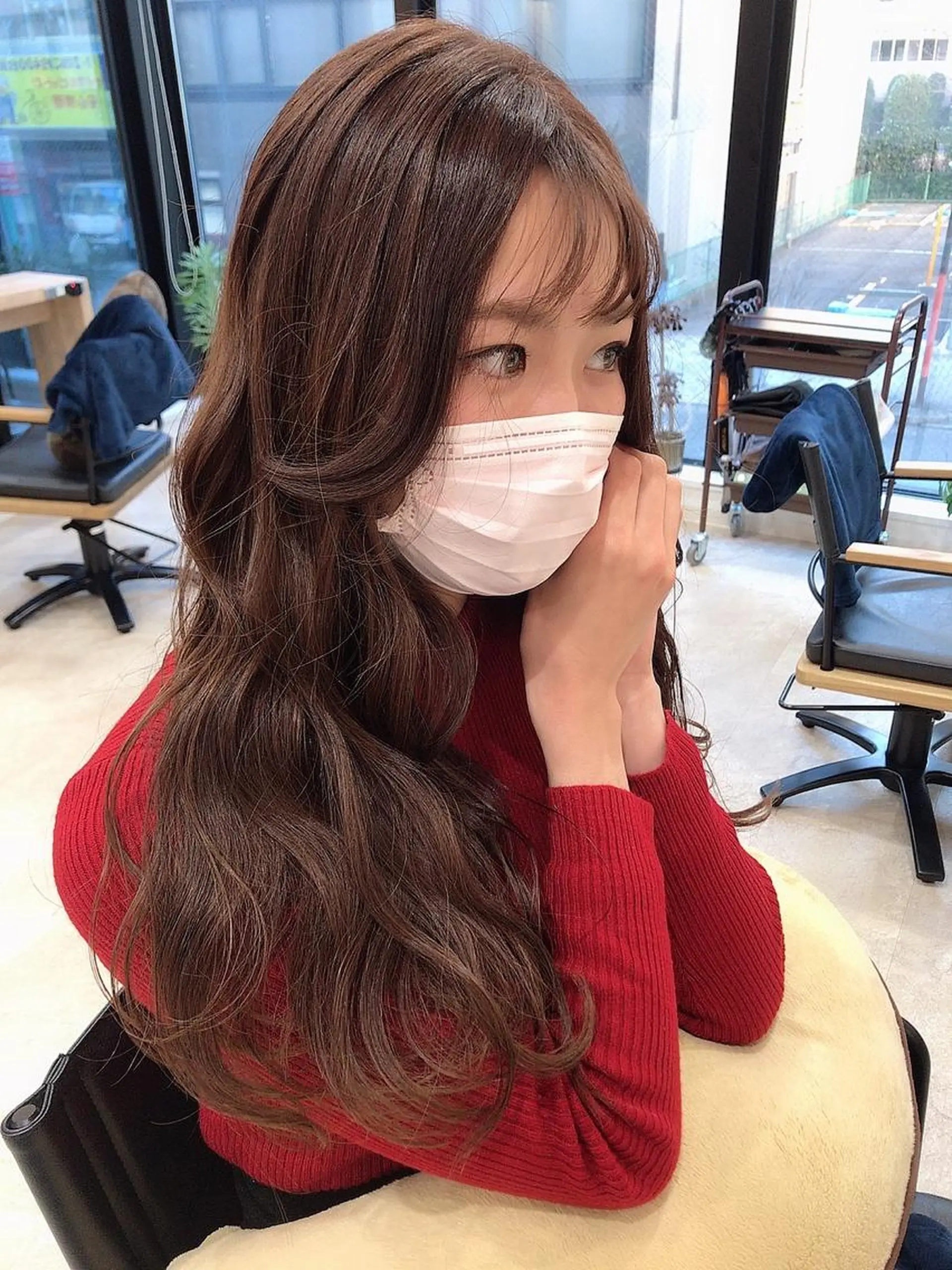 ロング MR.GOODMORNING所属・天野 優美のヘアスタイル