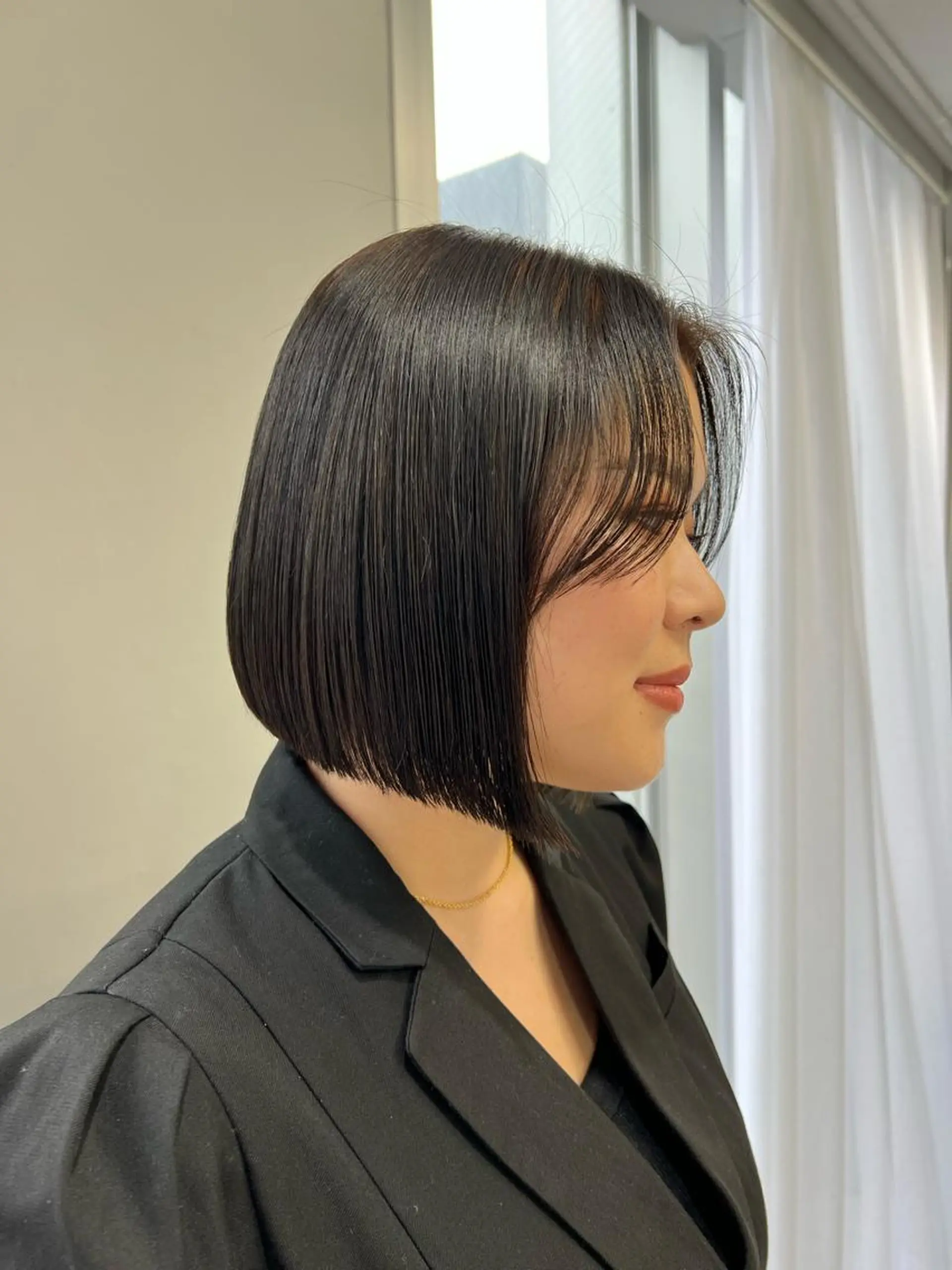 ショート カラー 顔まわりレイヤー レイヤーカット 髪質改善／縮毛矯正/ 艶カラー/上野優斗のヘアスタイル