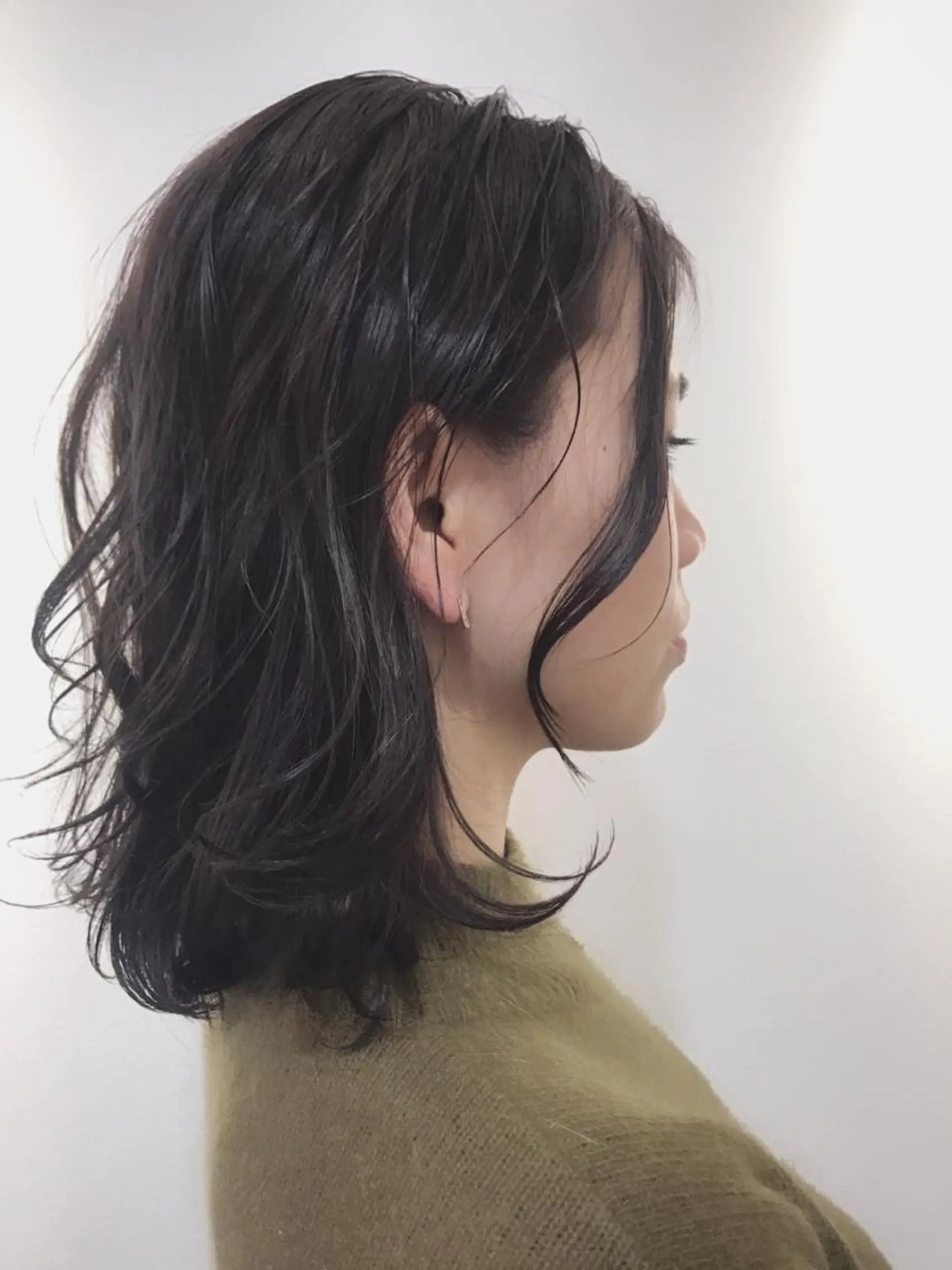 ミディアム カラー ri saのヘアスタイル