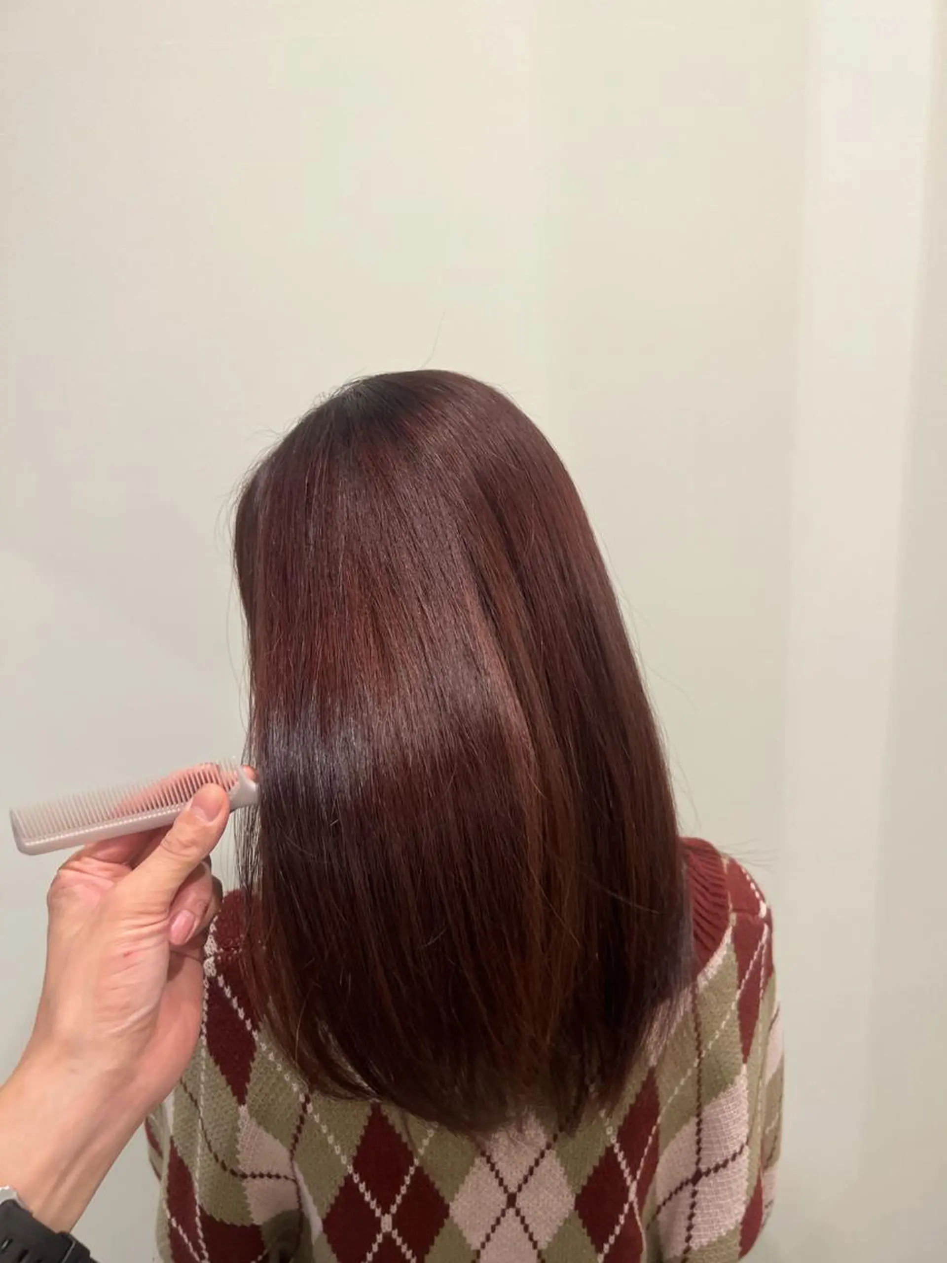 ミディアム カラー オレンジ ピンクカラー 髪質改善 トリートメント 透け感カラー🫧 加納トモヒロのヘアスタイル