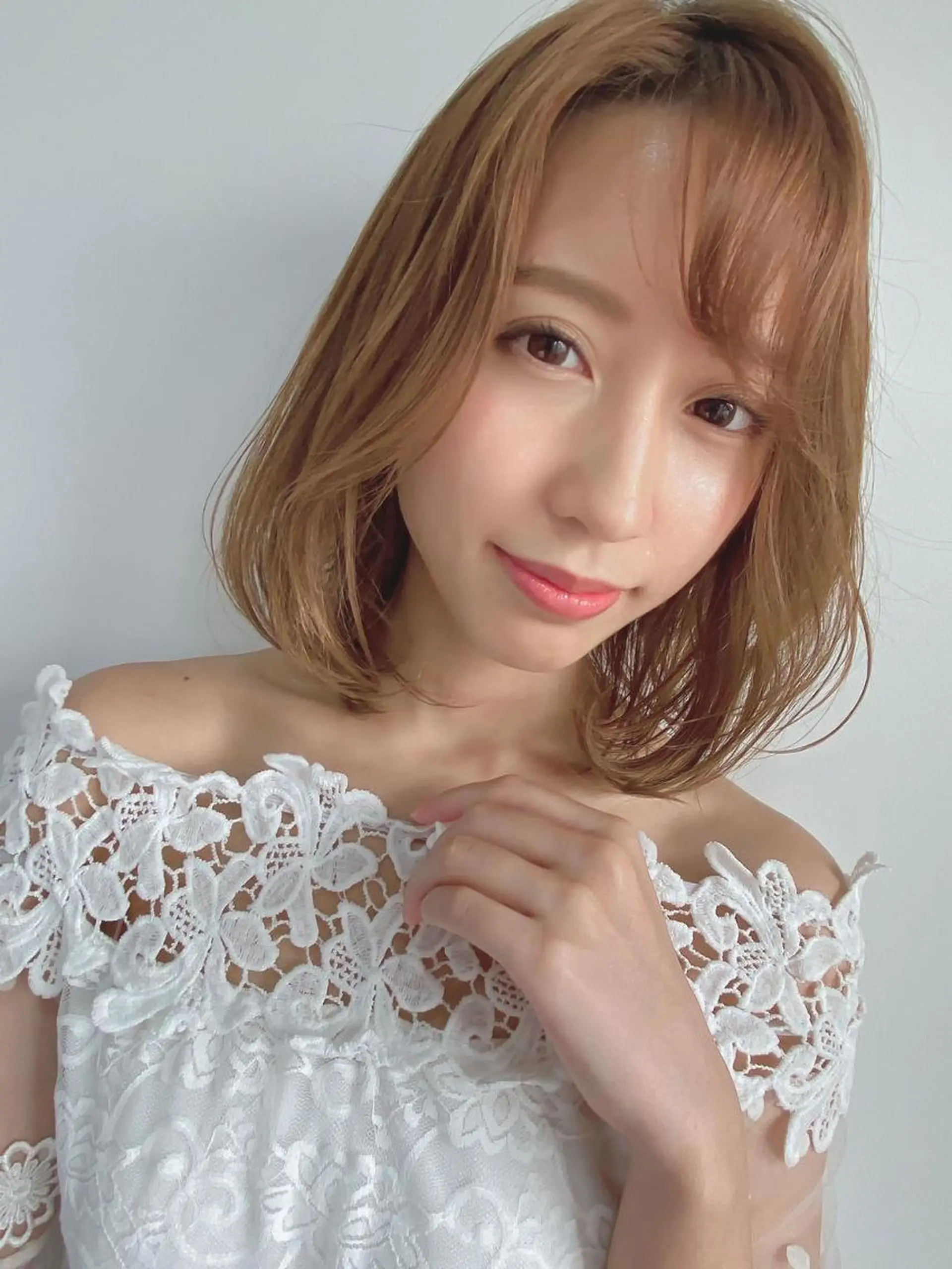 ミディアム カラー オーガニックカラー 顔周りカット 小顔カット トリートメント ⭐️Shelter by TOKYO⭐️のヘアスタイル