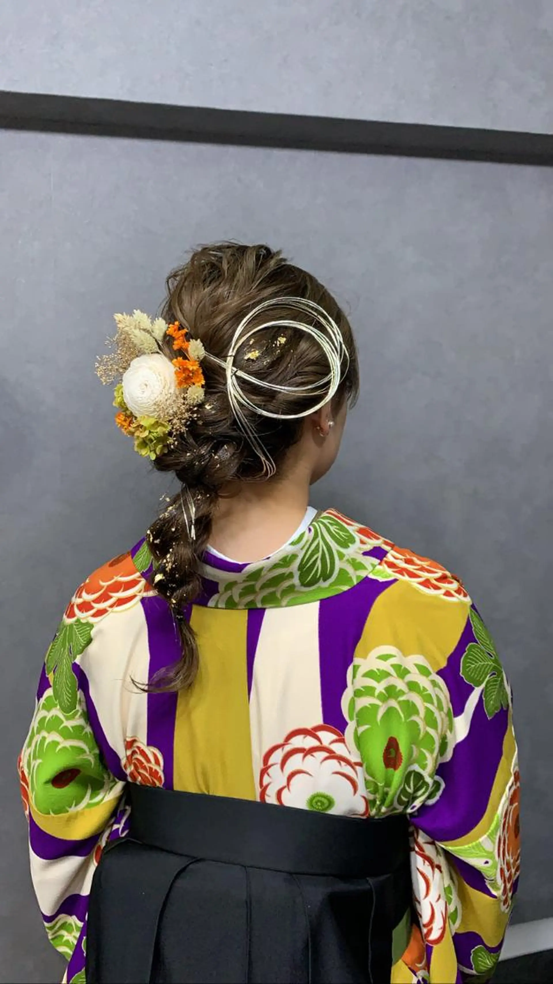 セミロング 卒業式のヘアスタイル 着付け chouette/ 根本優希のヘアスタイル