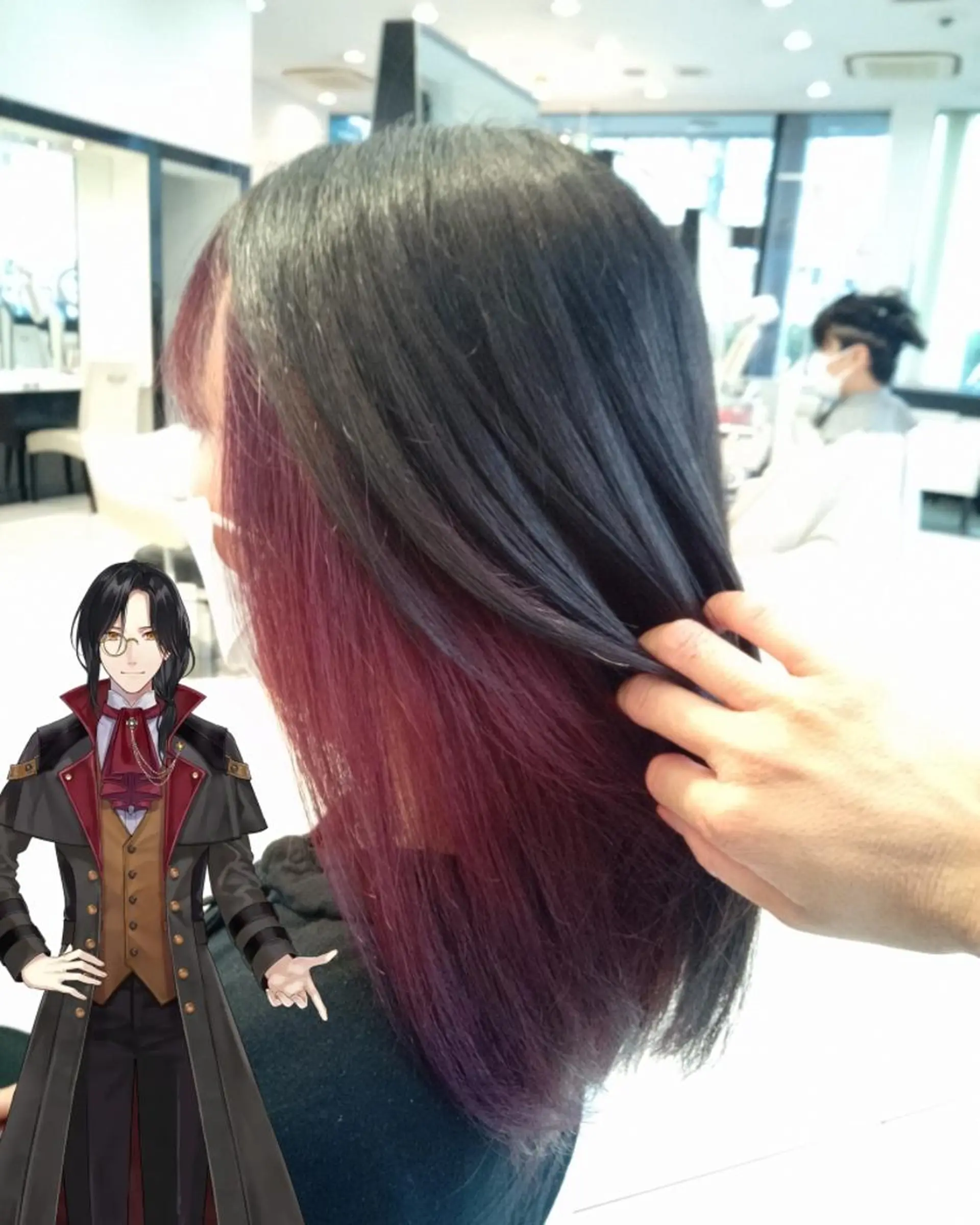 ミディアム カラー ヘアカラー あらげ 🌈推しカラー🌈ᵕのヘアスタイル