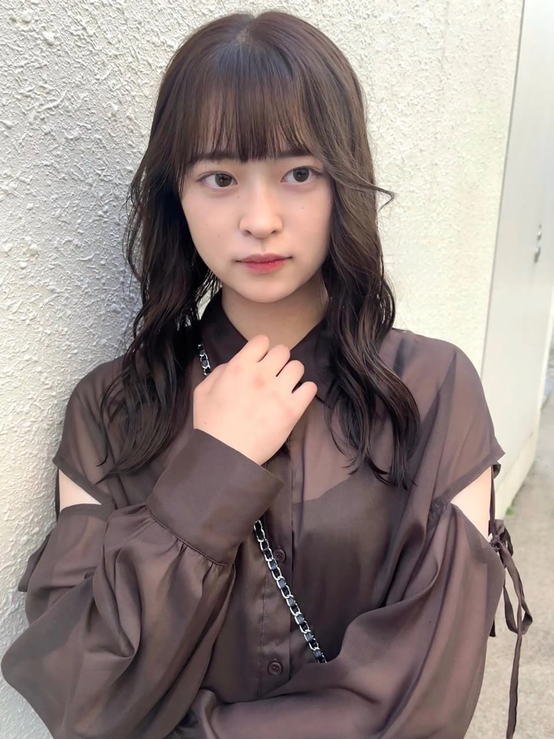 ミディアム カラー 尾崎隼大 レイヤー/韓国ヘアのヘアスタイル