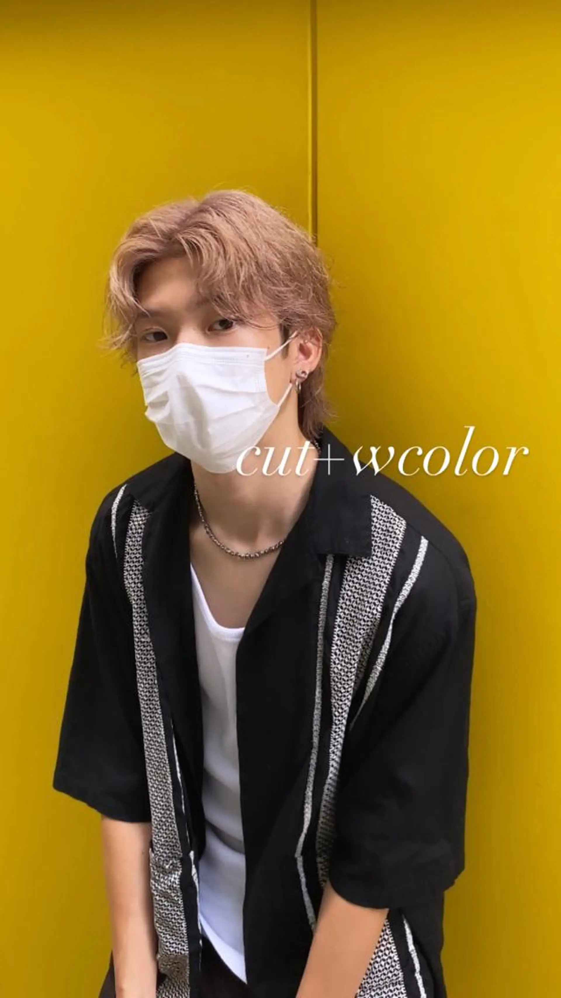 メンズ 透明感ブリーチ/ メンズパーマのヘアスタイル