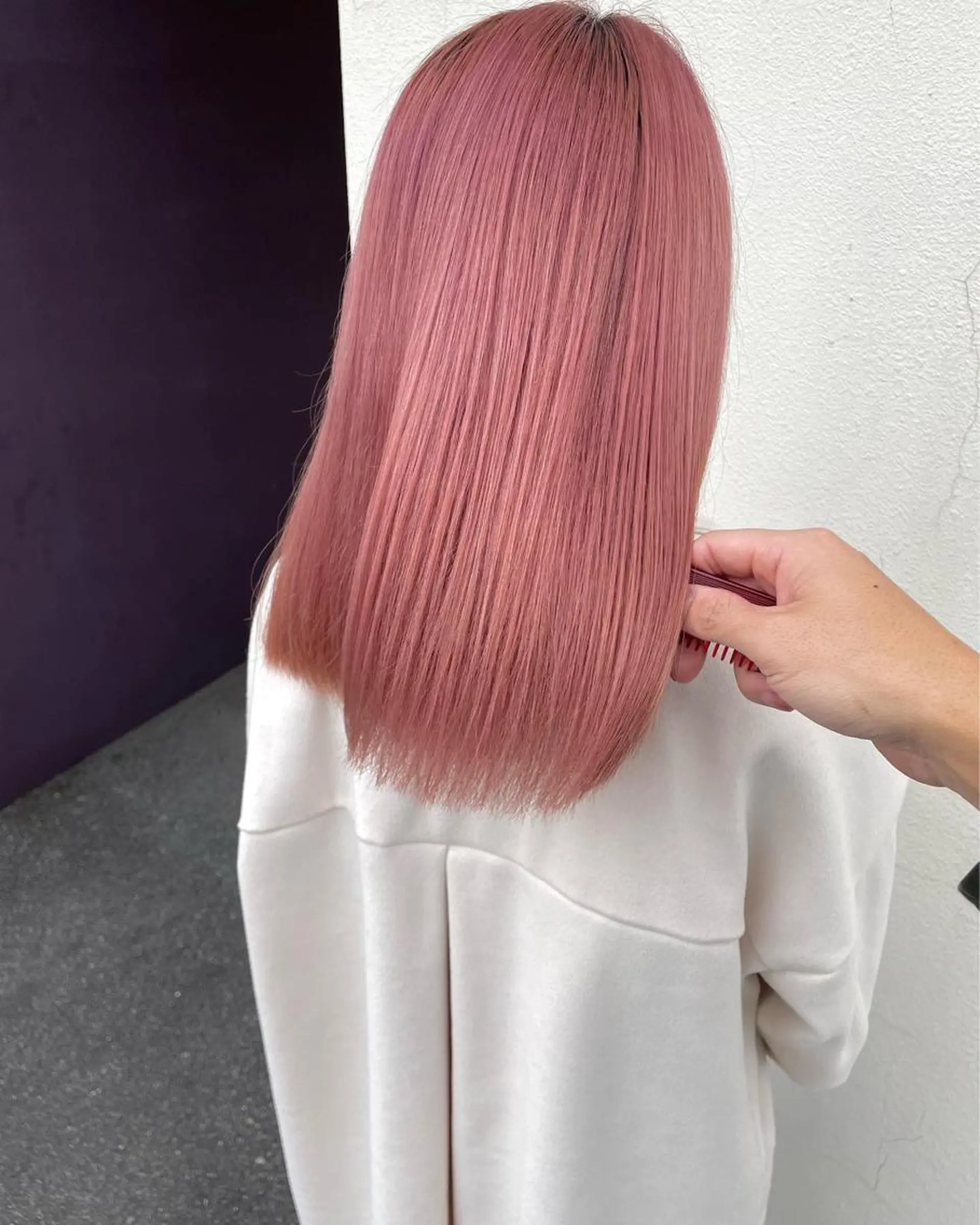 セミロング カラー ショートボブ セミロングパーマ バレイヤージュ ブリーチ ケアブリーチ hair terra ce M奈良店のヘアスタイル
