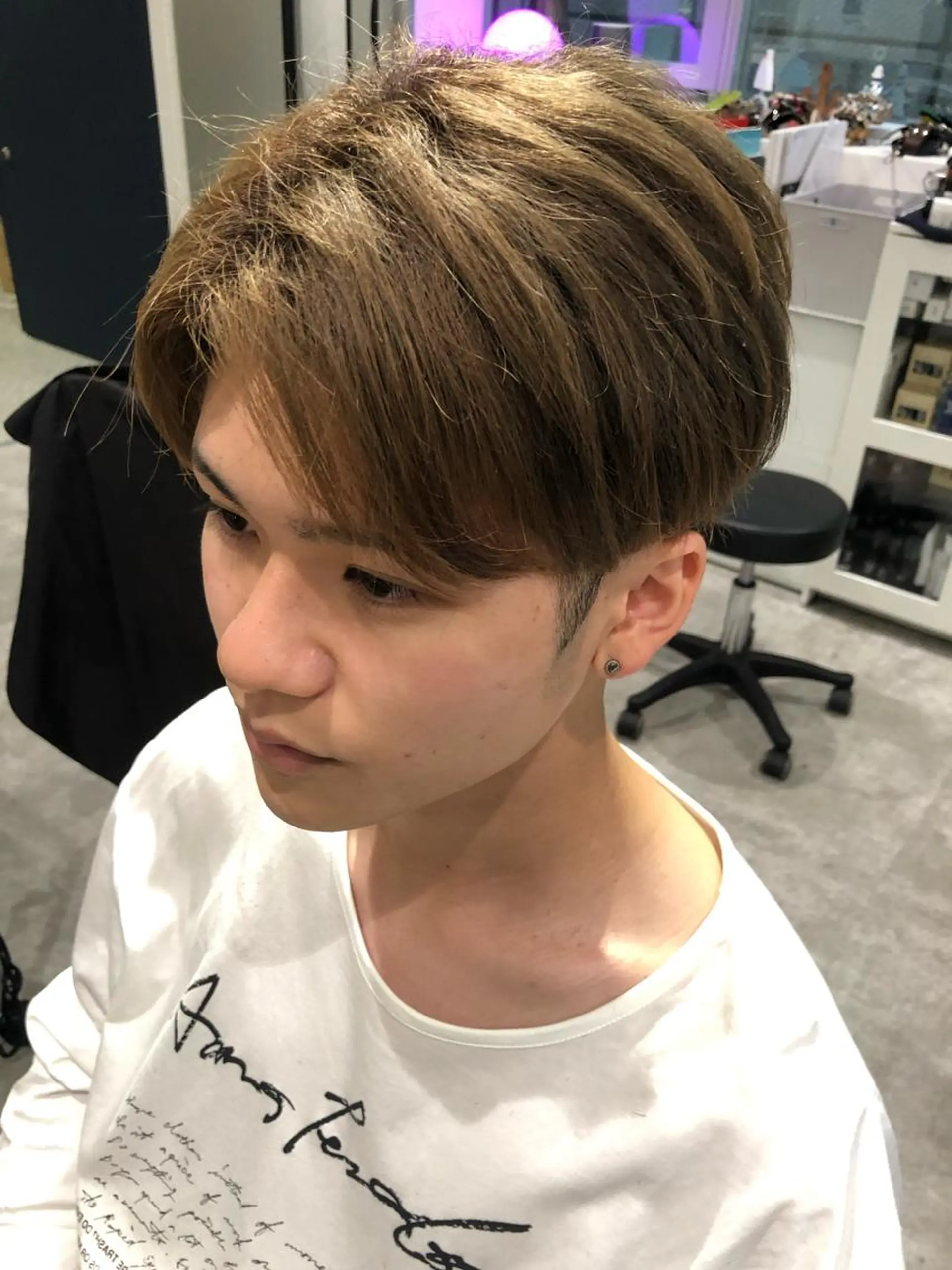 ショート メンズ くせ毛 京都美容師 塩のヘアスタイル