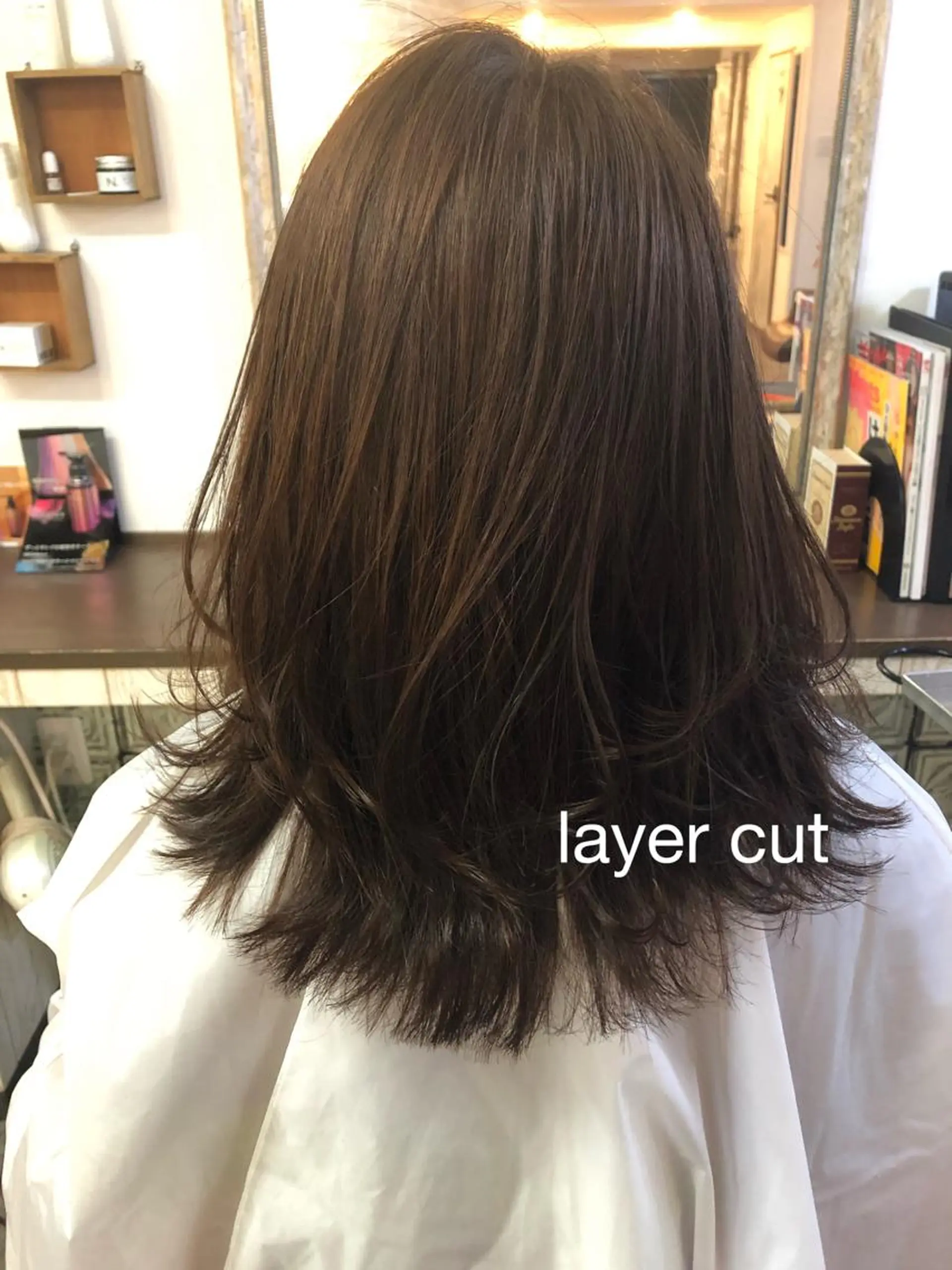 ミディアム カラー オリーブカラー くせ毛 森田 一平のヘアスタイル