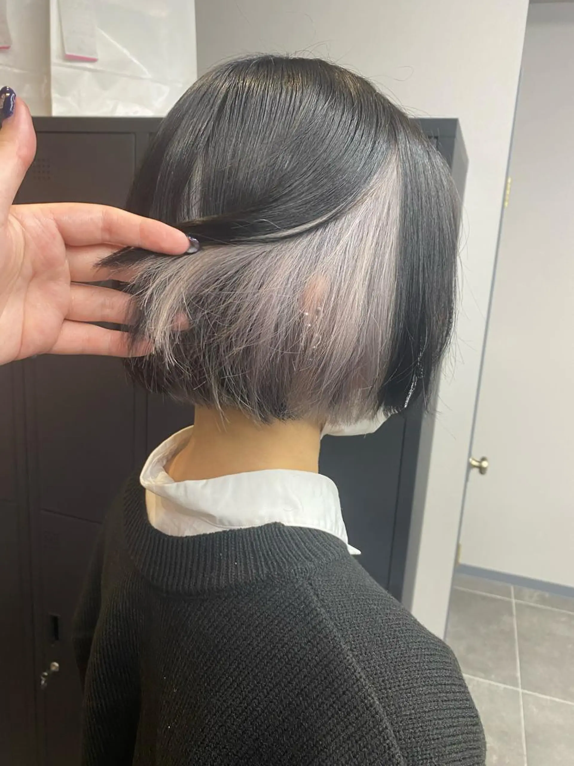 ショート salon Def所属・maco 艶感ハイトーン🦋のヘアスタイル