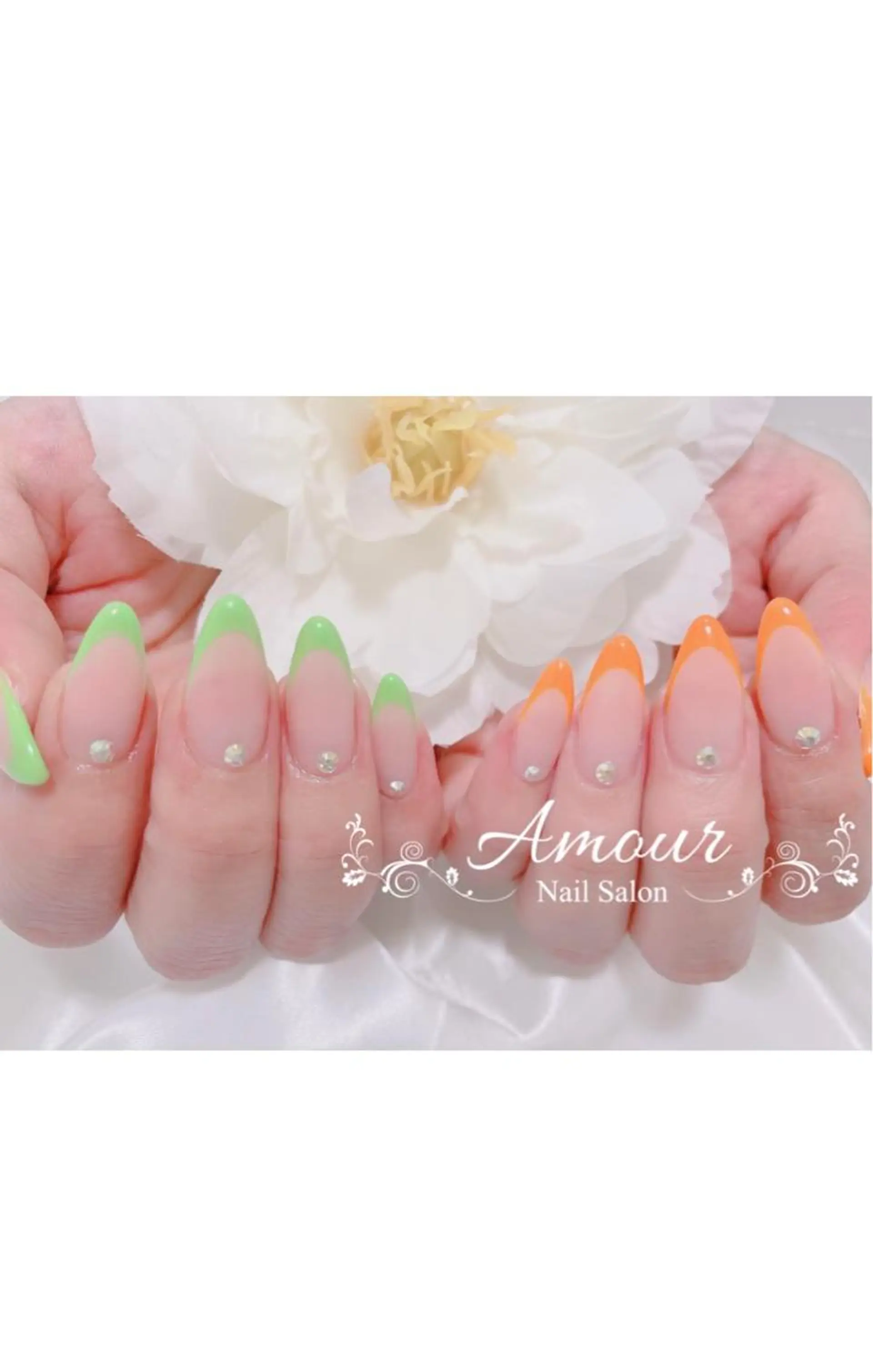 ネイル フレンチネイル nailsalon ♡amour♡のネイルデザイン