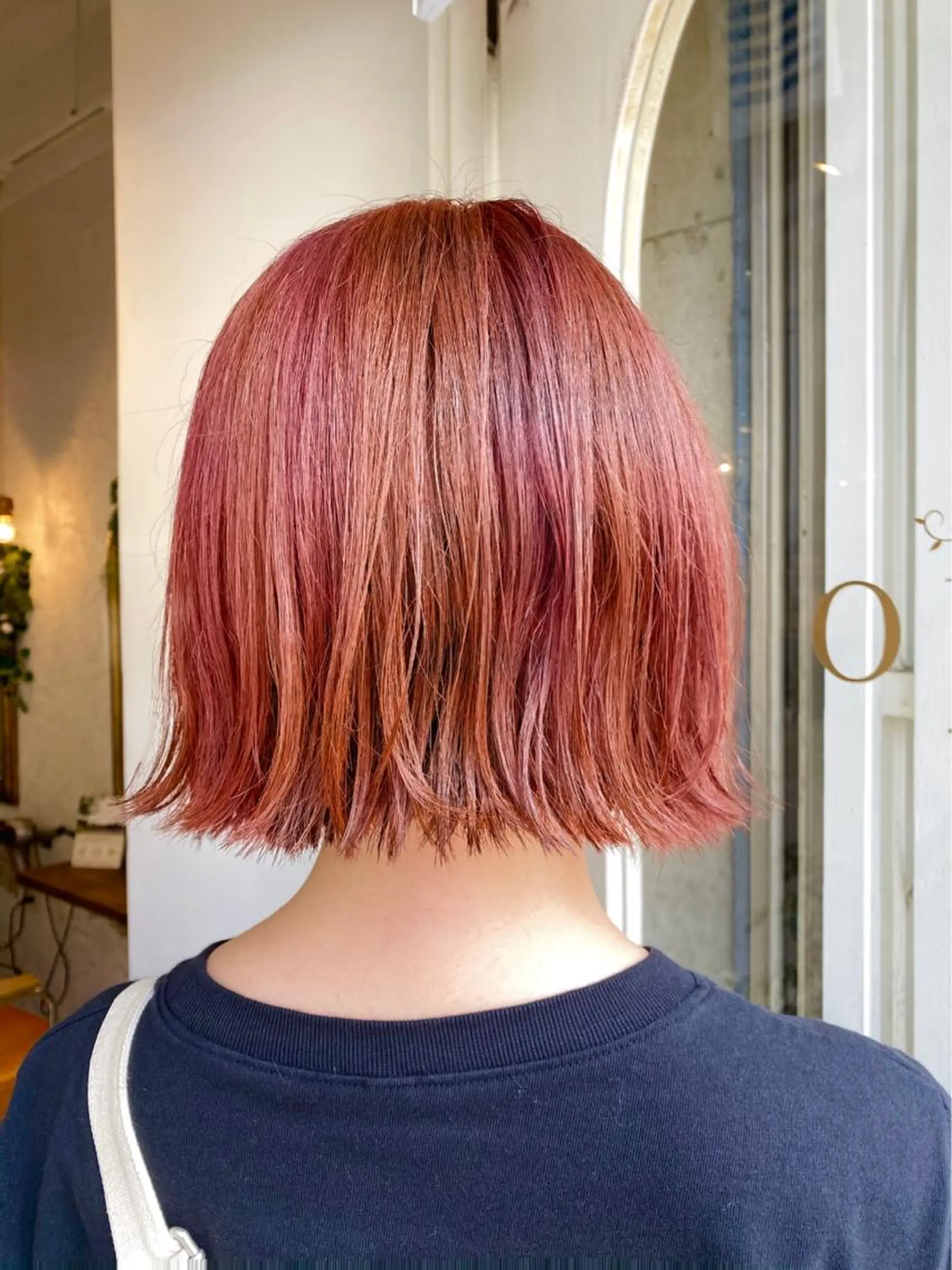 ショート カラー オレンジ ヘアカラー よこもり あいのヘアスタイル