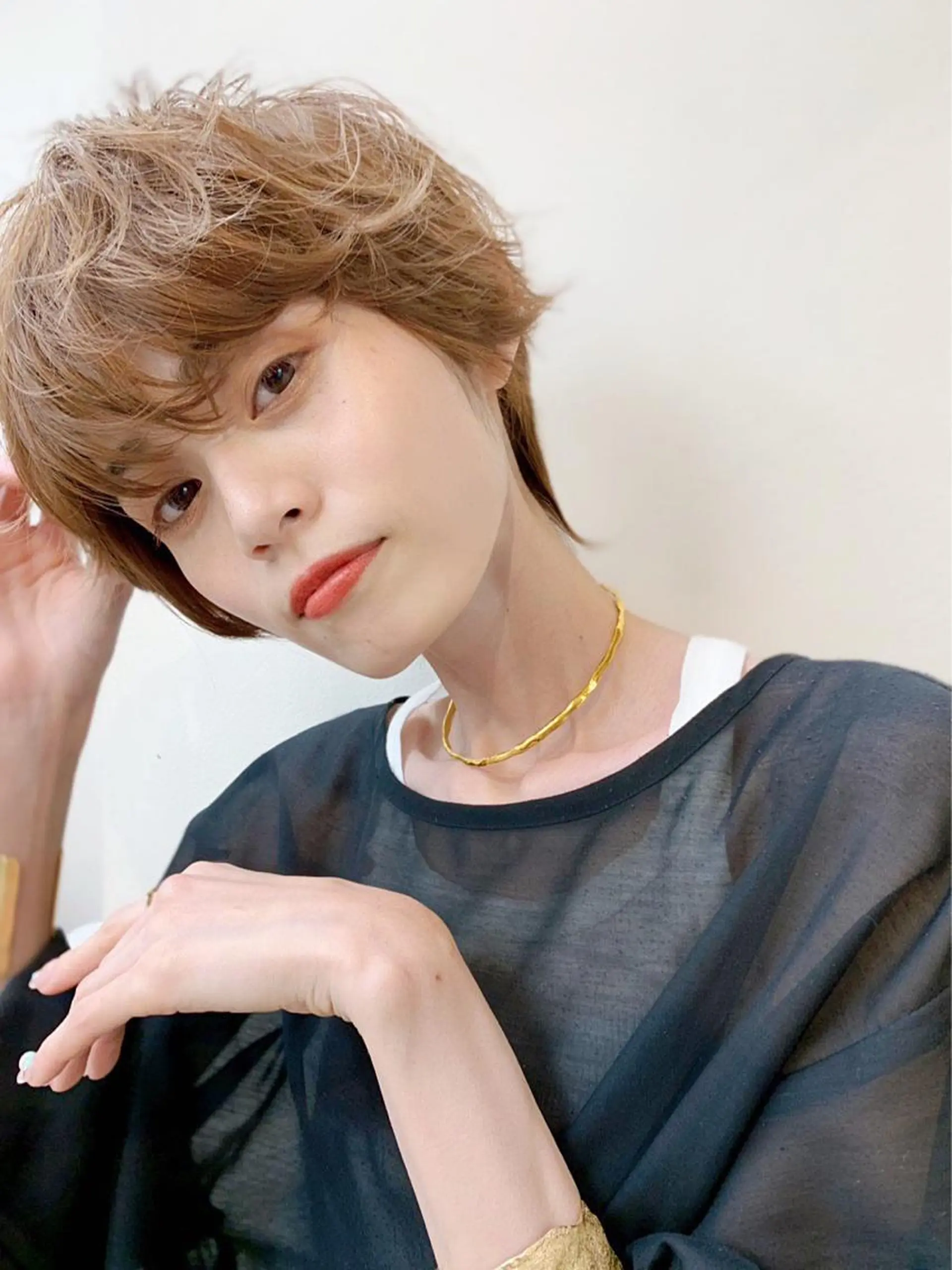 ショート パーマ ショート/ボブ特化 相良 真子のヘアスタイル