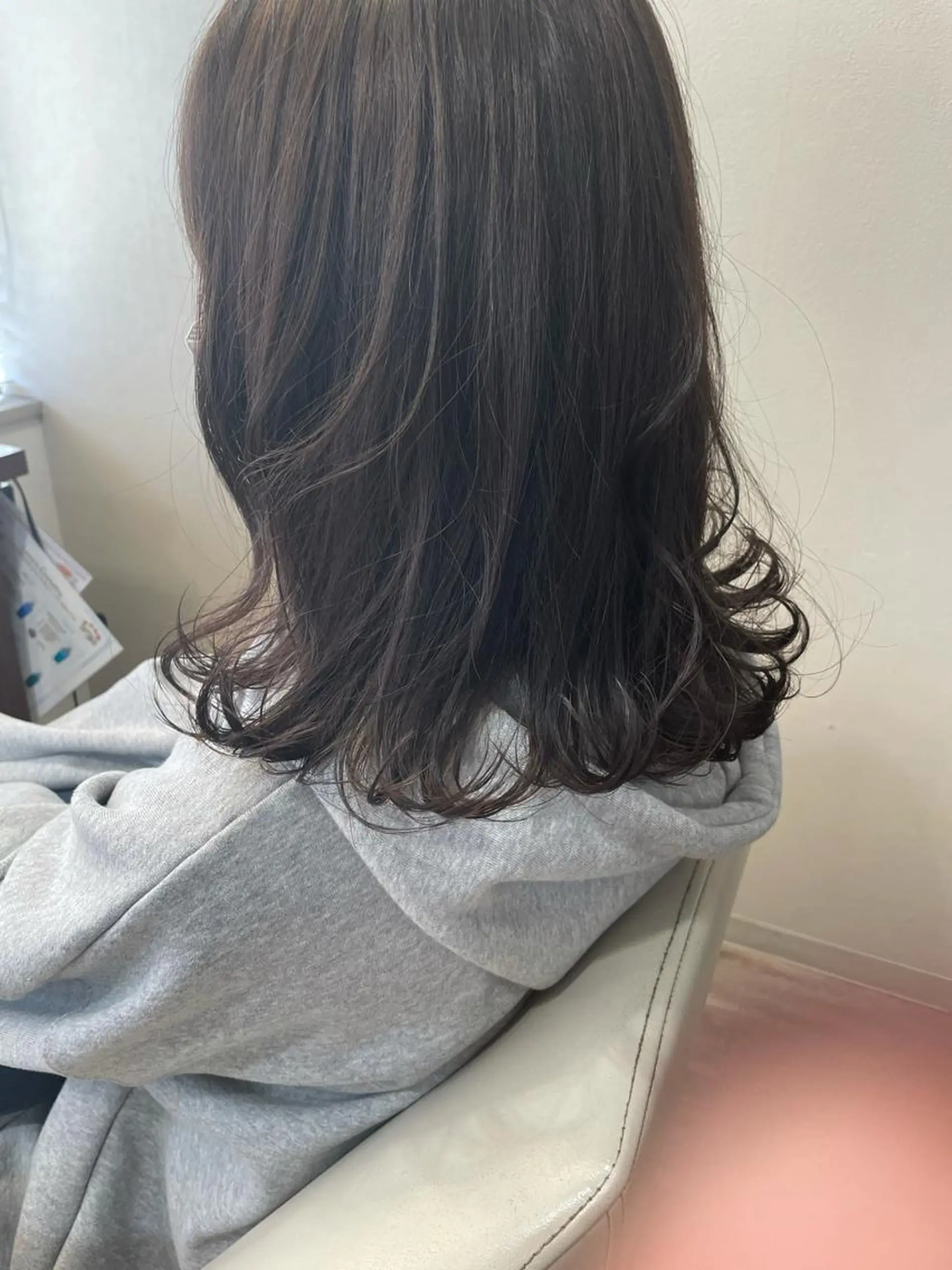 セミロング カラー あらい まさえのヘアスタイル