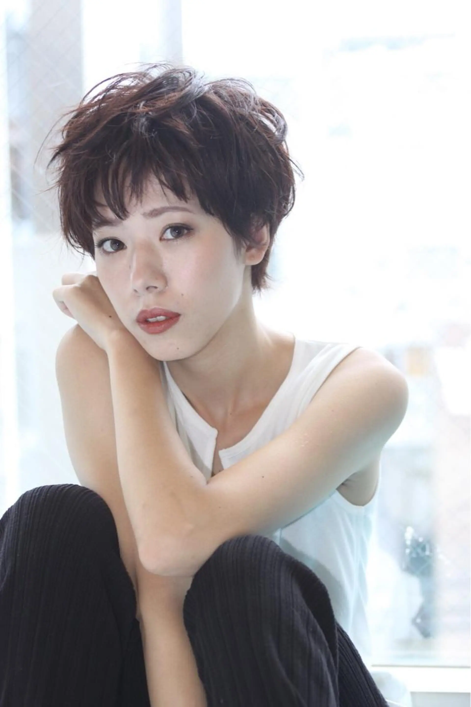 ショート ショートヘア カット パーマ 山崎 雄太のヘアスタイル
