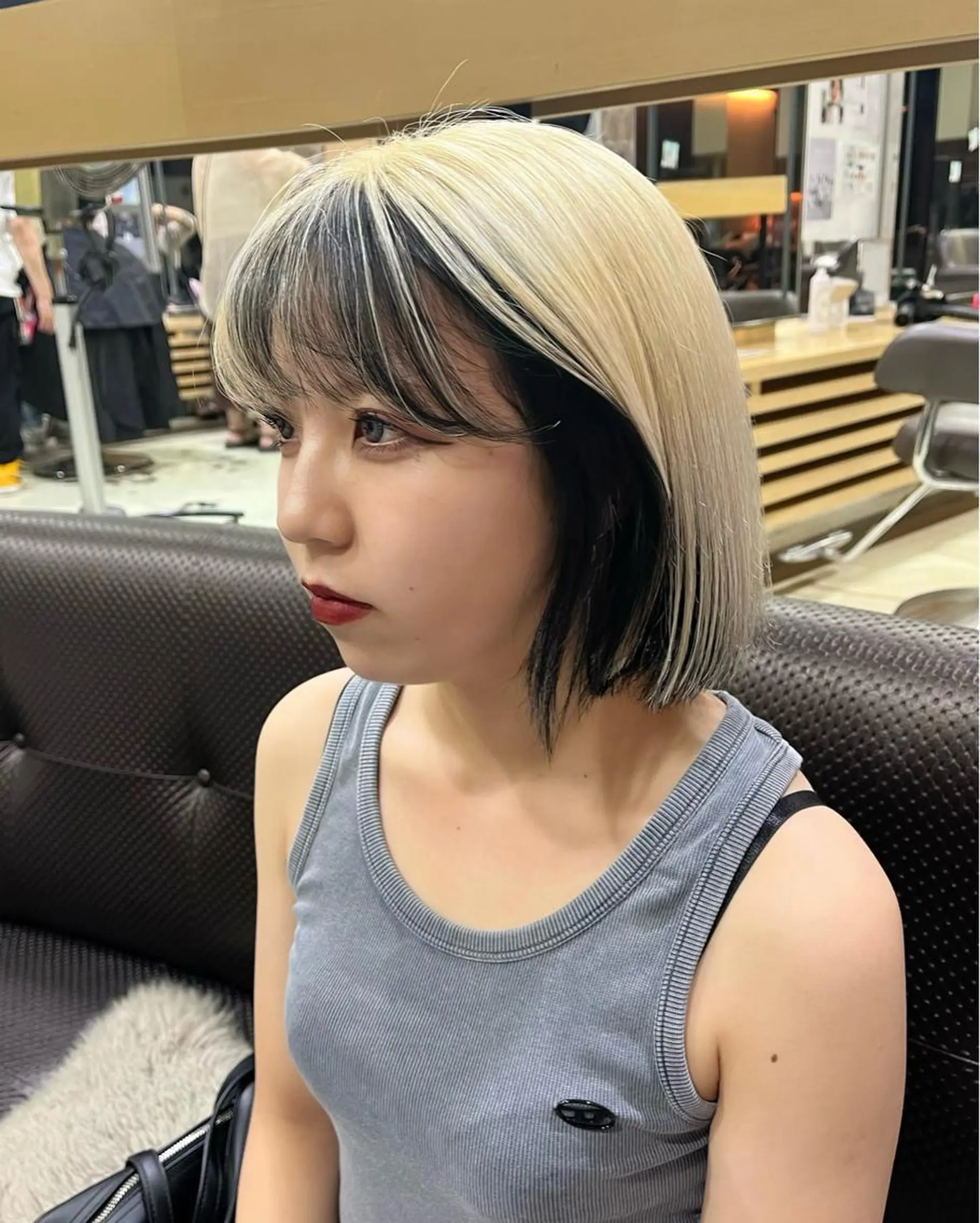 ショート カラー ヘアカラー 海外girl🤎 透明感ベージュmaoのヘアスタイル